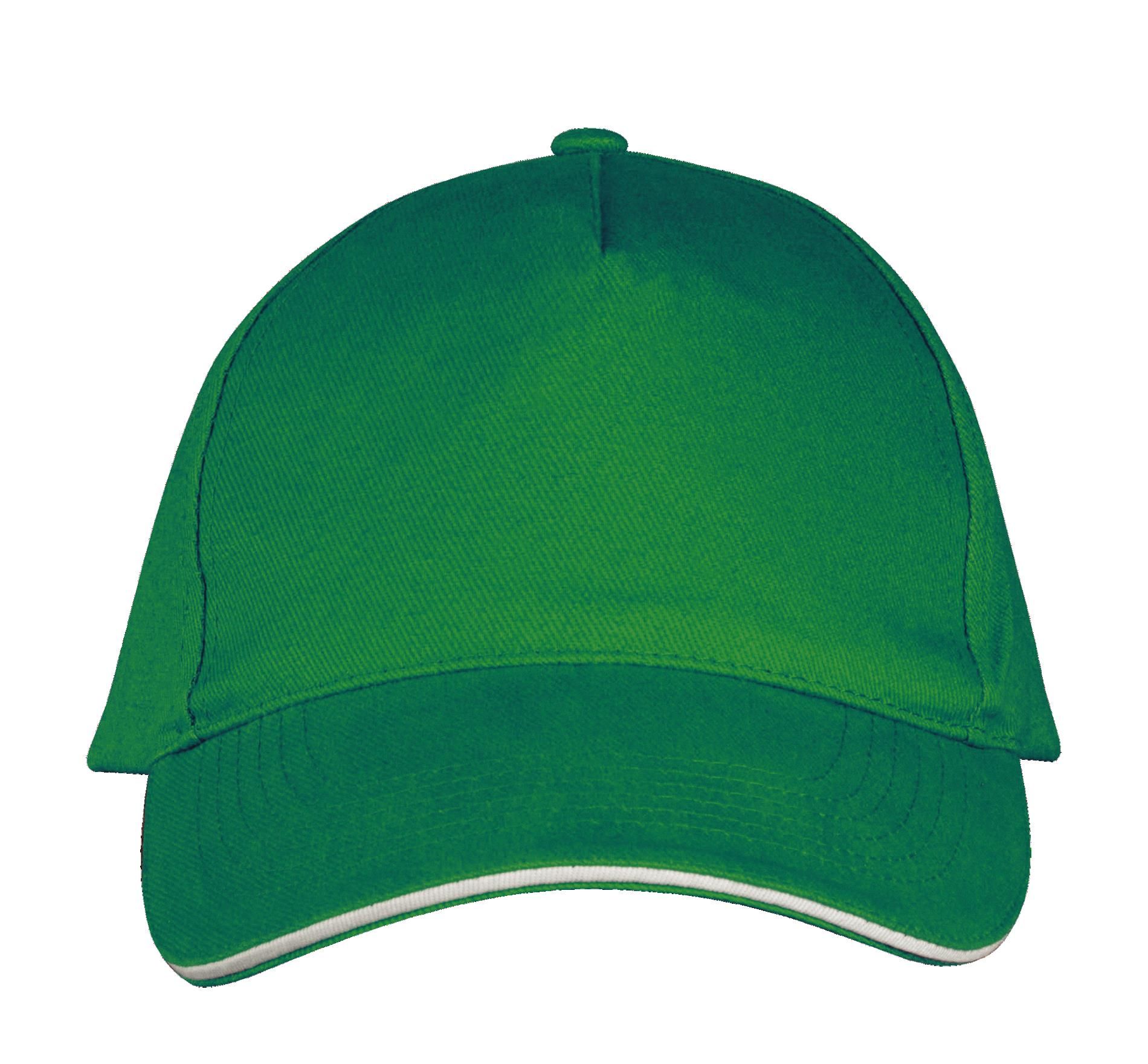 Πεντάφυλλο Καπέλο Jockey 00594 SOL'S Long Beach Kelly Green/White