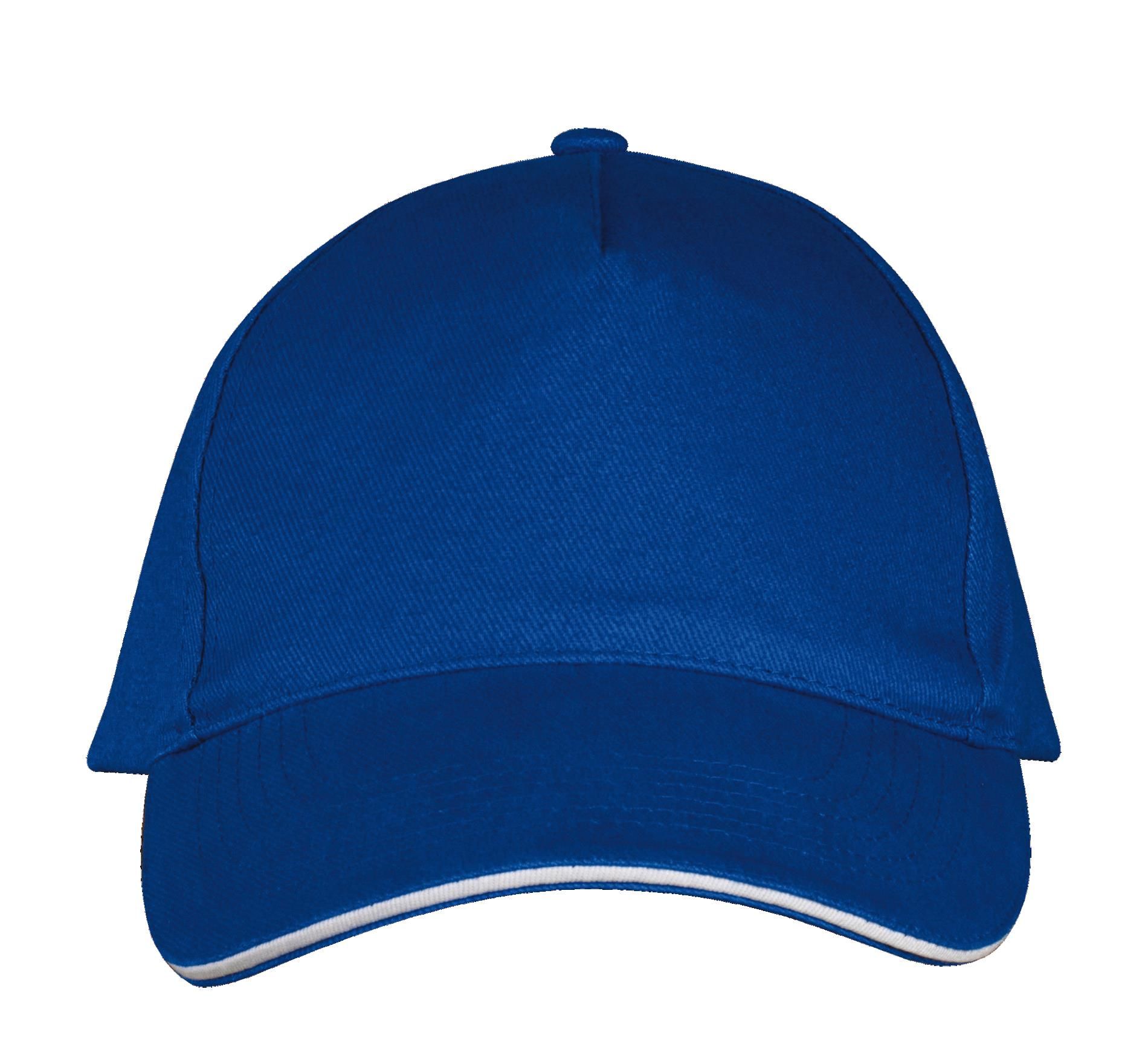 Πεντάφυλλο Καπέλο Jockey 00594 SOL'S Long Beach Royal/White