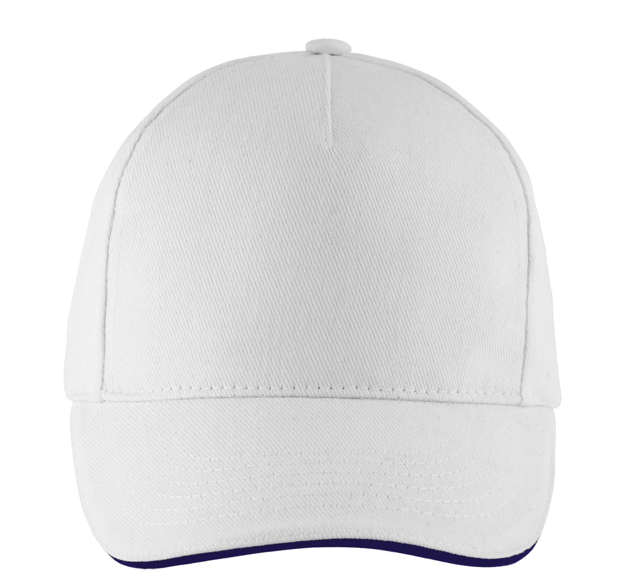 Πεντάφυλλο Καπέλο Jockey 00594 SOL'S Long Beach White/Navy