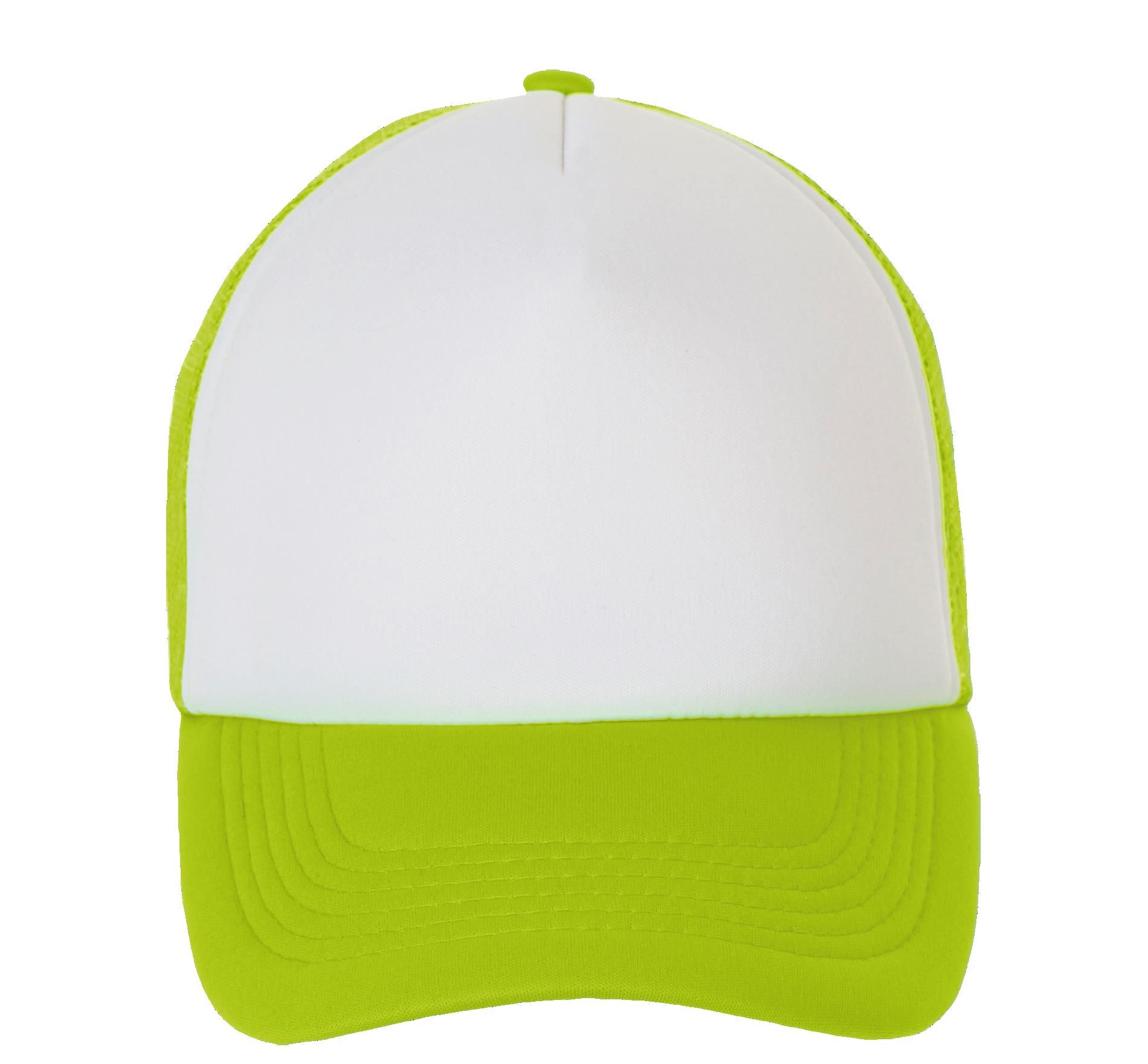 Πεντάφυλλο Καπέλο Trucker 01668 Sol's Bubble White/Neon Green