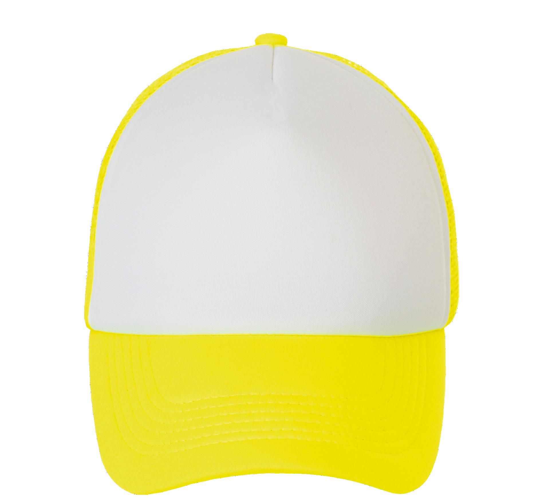 Πεντάφυλλο Καπέλο Trucker 01668 Sol's Bubble White/Neon Yellow