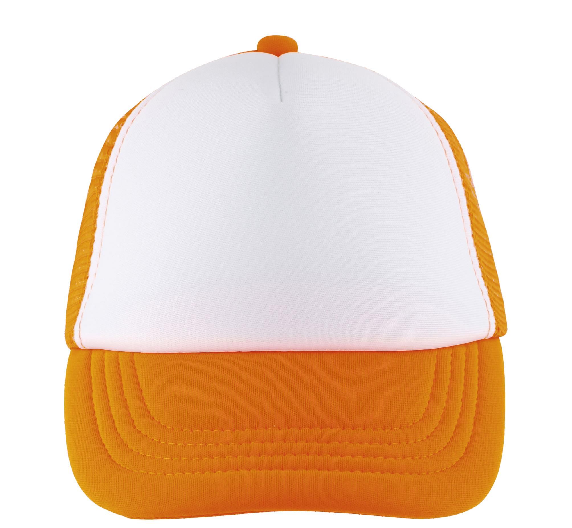 Παιδικό Καπέλο Trucker 03091 SOL'S Bubble Kids White/Neon Πορτοκαλί