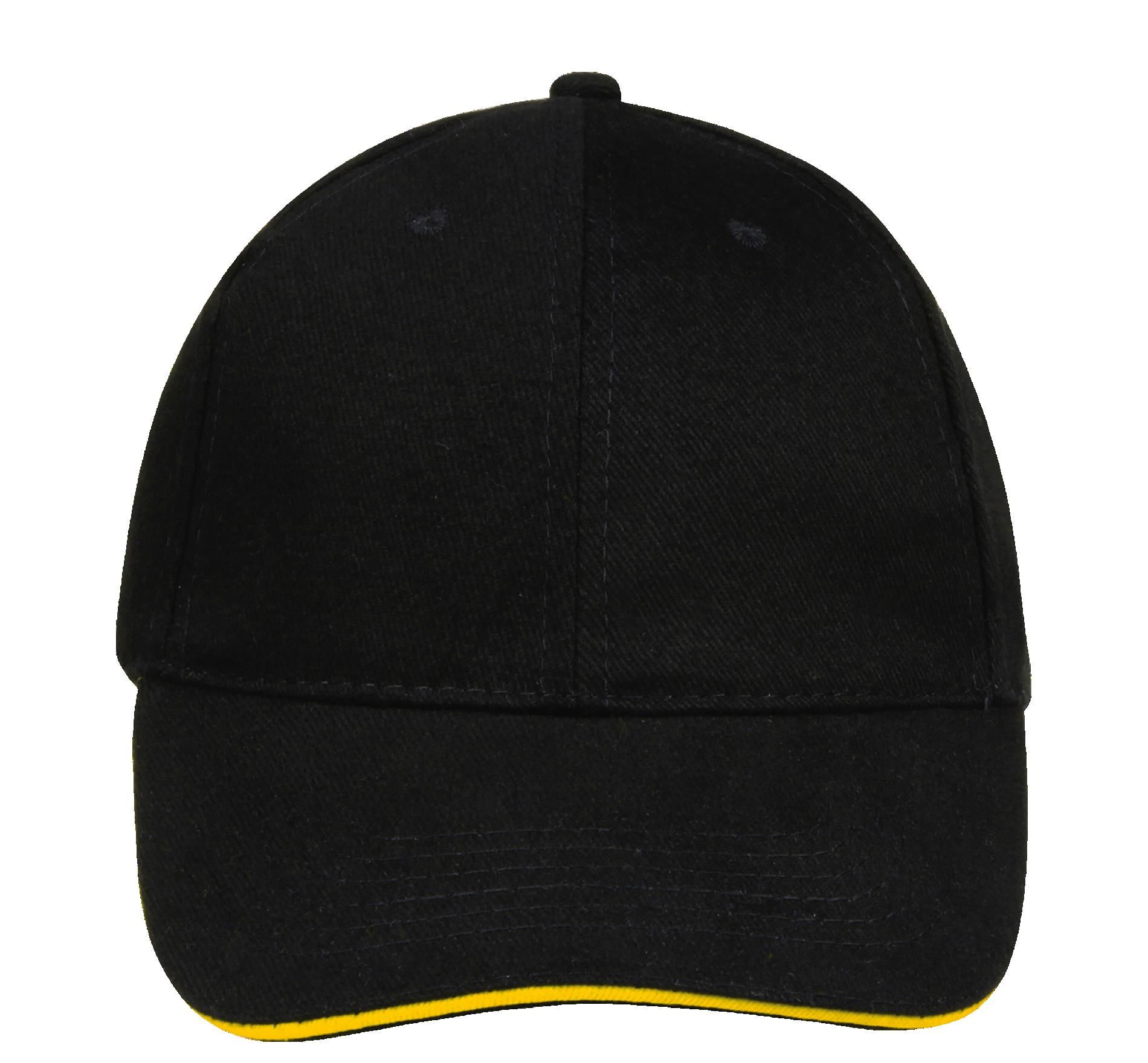 Καπέλο Jockey 88100 SOL'S Buffalo Black/Yellow