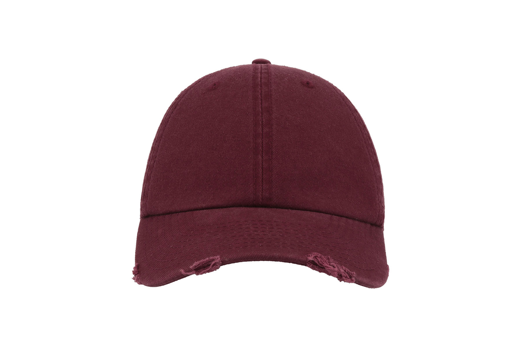 Καπέλο Τζόκεϊ DADE Atlantis Dad Hat Destroyed Εξάφυλλο Chino Twill Burgundy