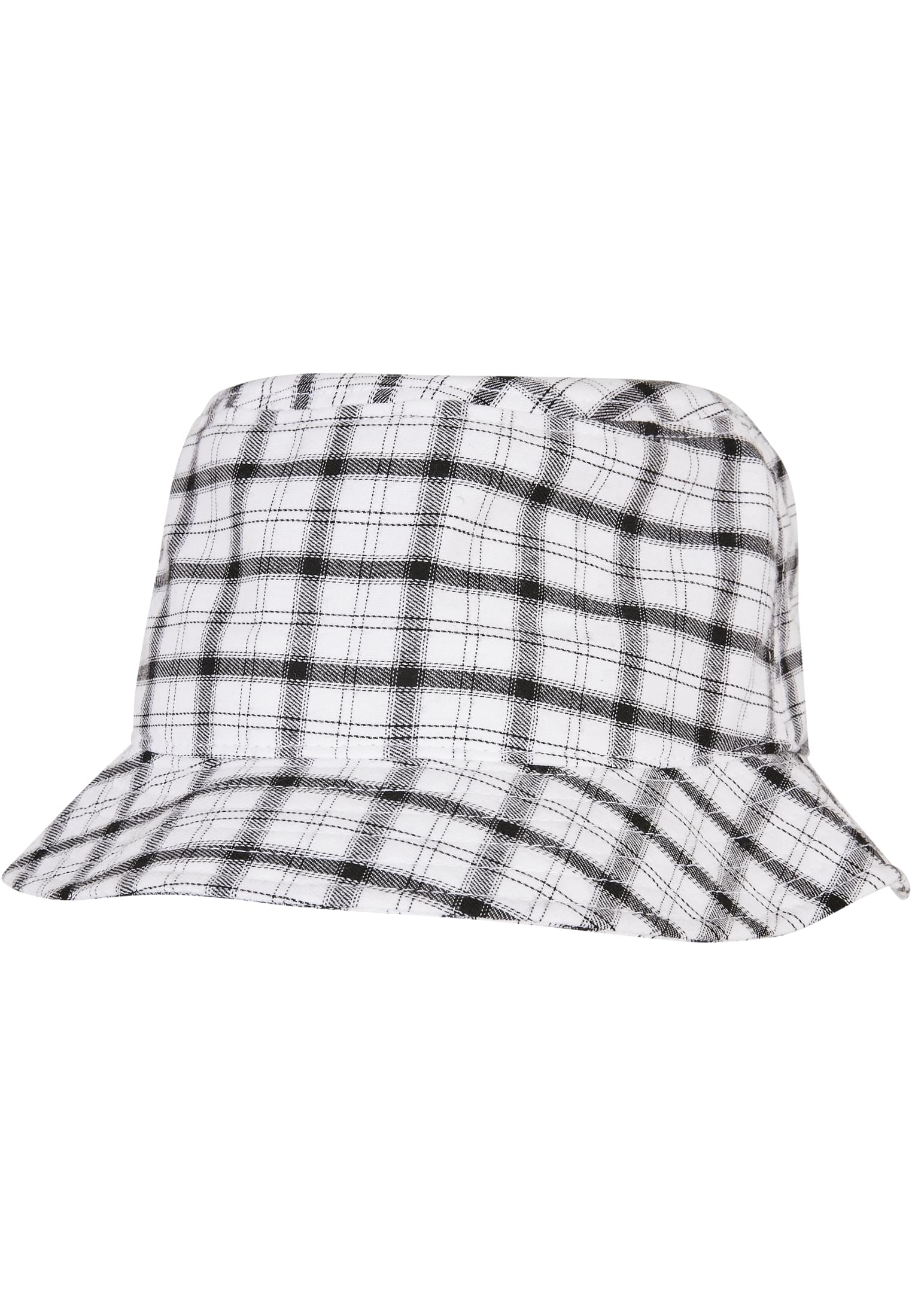Check Bucket Hat Flexfit 5003C-02517 White Grey αξεσουάρ Καπέλα Simple Wear