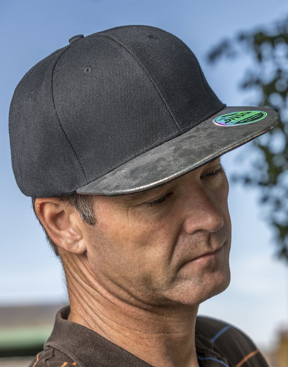 Καπελο Snapback Bronx Glitter Flat Peak Result RC087X Black/Silver