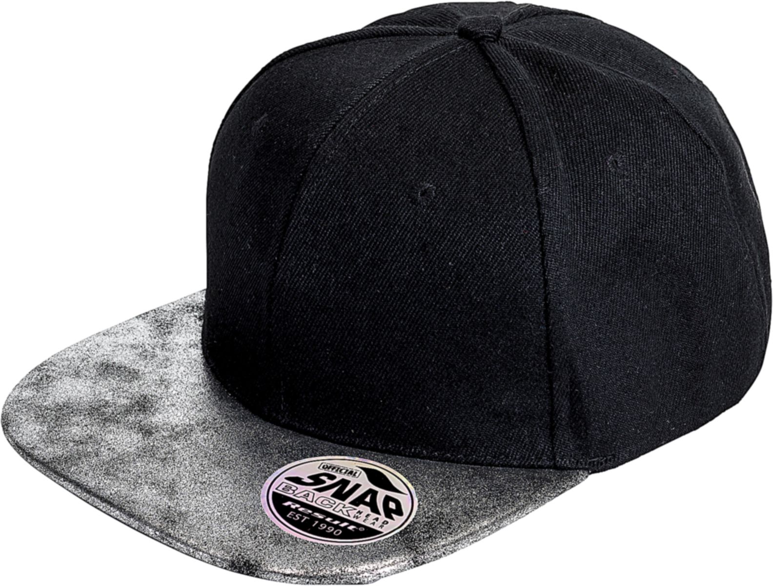 Καπελο Snapback Bronx Glitter Flat Peak Result RC087X Black/Silver