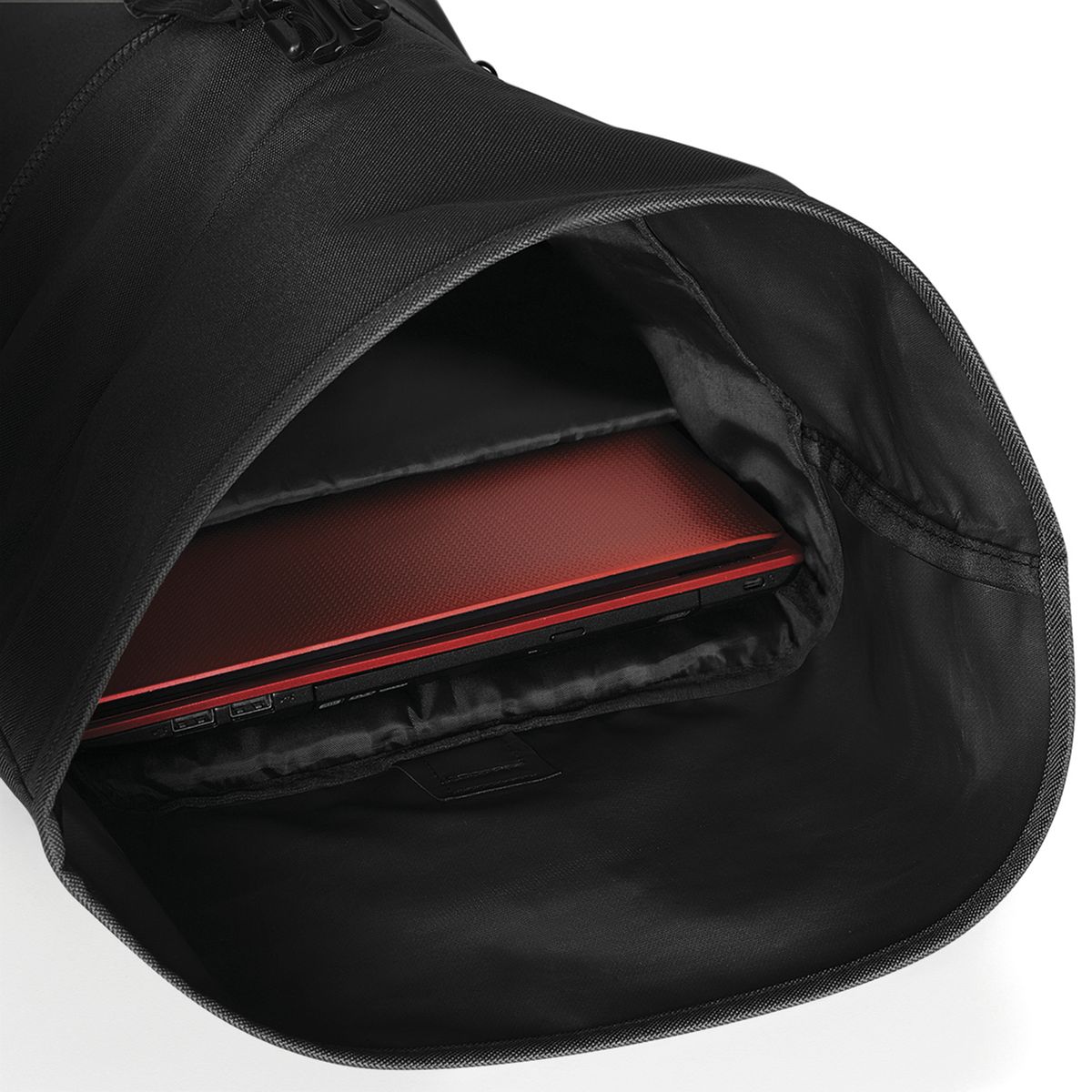 Τσάντα Πλάτης Roll-Top Bg855 Bagbase Black Είδη Ταξιδιου Τσάντες Simple Wear