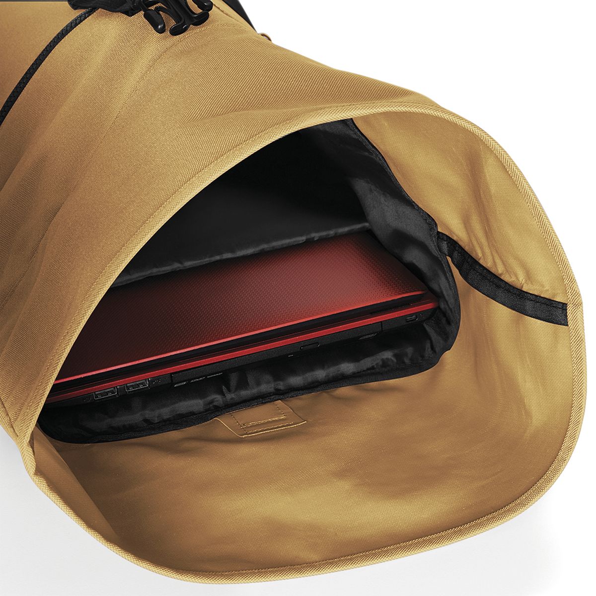 Τσάντα Πλάτης Roll-Top Bg855 Bagbase Caramel Είδη Ταξιδιου Τσάντες Simple Wear