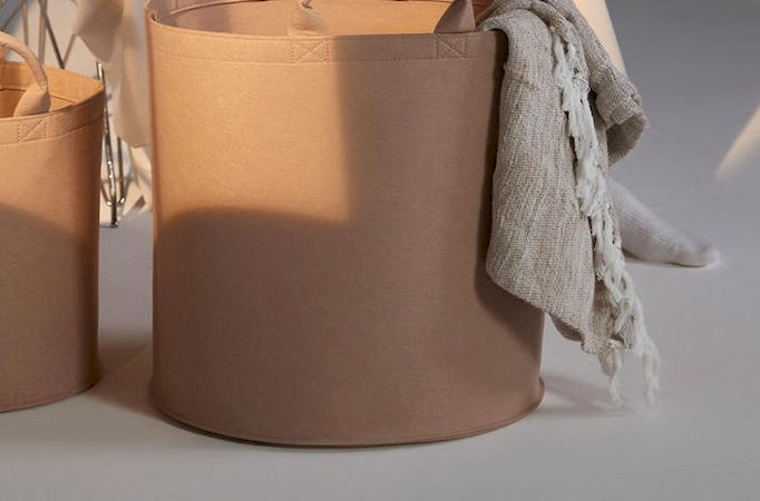Felt Καλάθι Bg728 Bag Base Sand Είδη Ταξιδιου Τσαντάκια Simple Wear