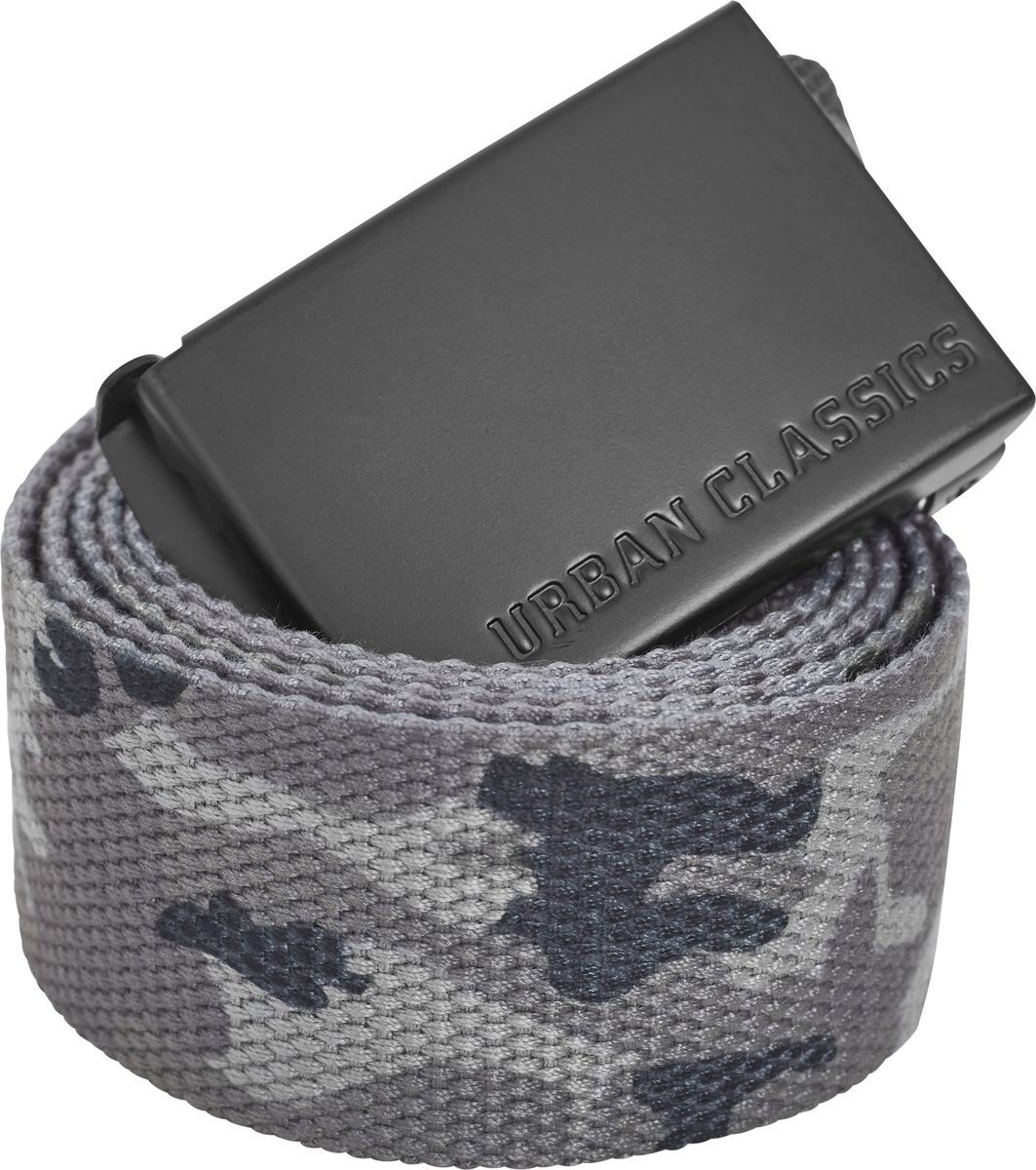 Ζώνη Ιμάντας TB305 Urban Classics Canvas Grey Camo/Black