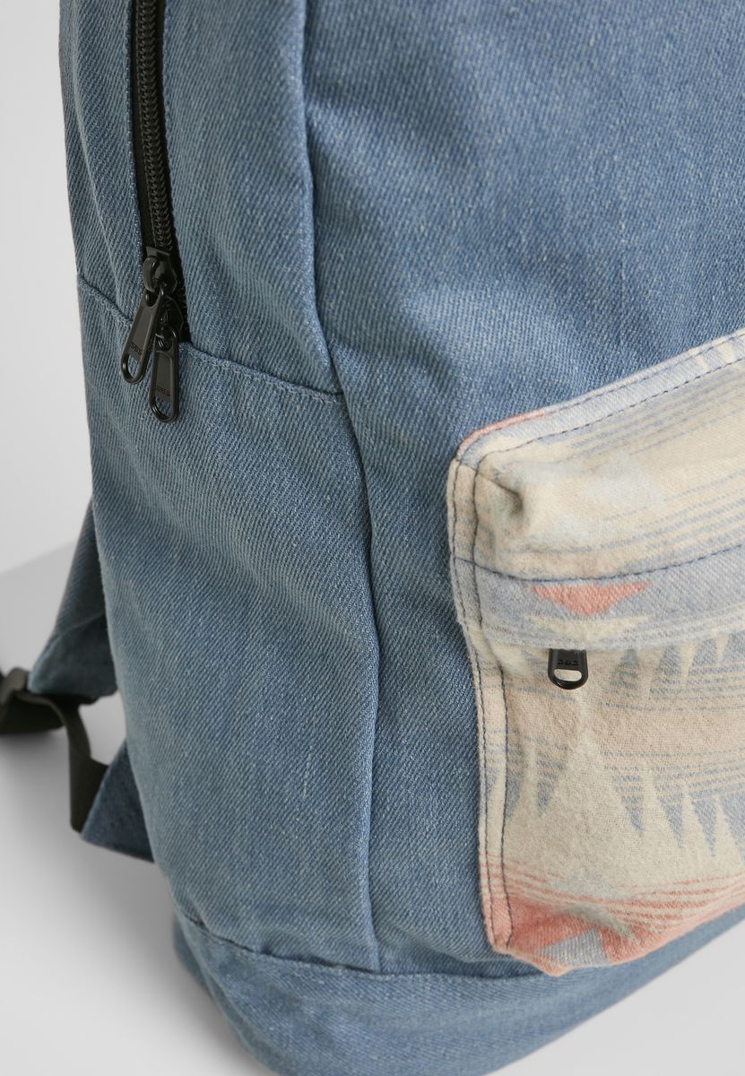 Τσάντα Inka Backpack Denim Urban Classics Tb3343 Blue Multicolor Είδη Ταξιδιου Τσάντες Πλάτης Simple Wear