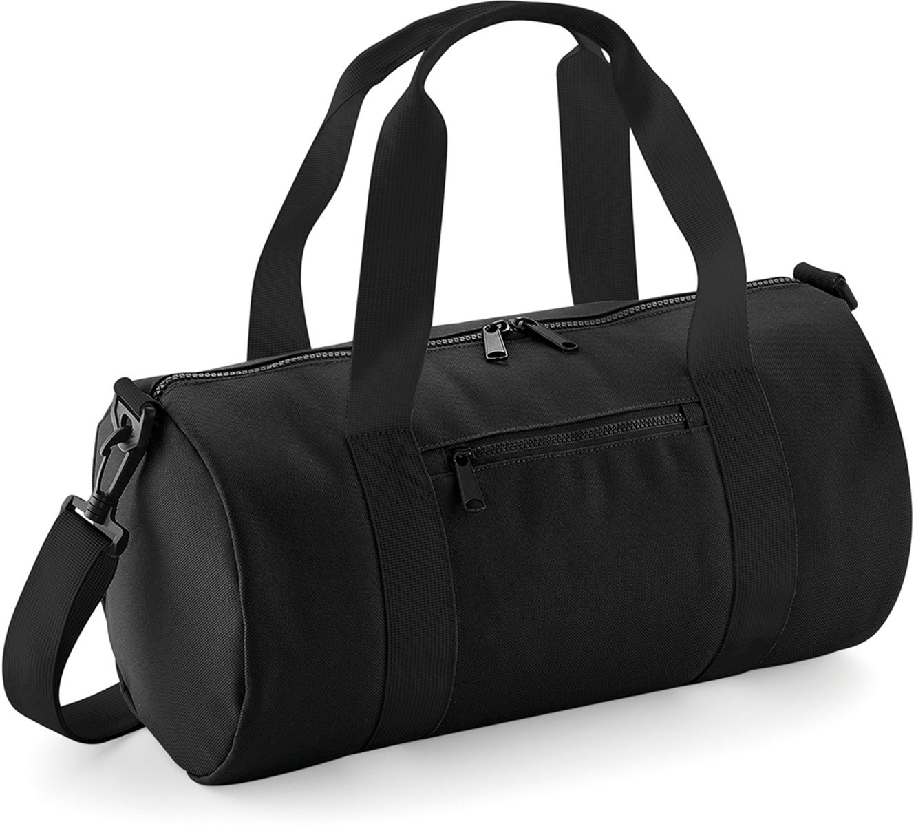 Τσάντα Βαρέλι BG140S Bagbase 12lt Mini Barrel Bag Black/Black