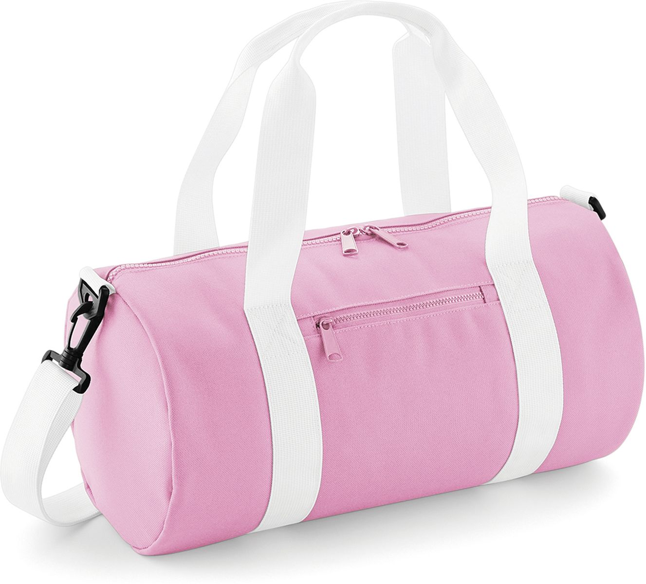 Τσάντα Βαρέλι BG140S Bagbase 12lt Mini Barrel Bag Classic Pink/White