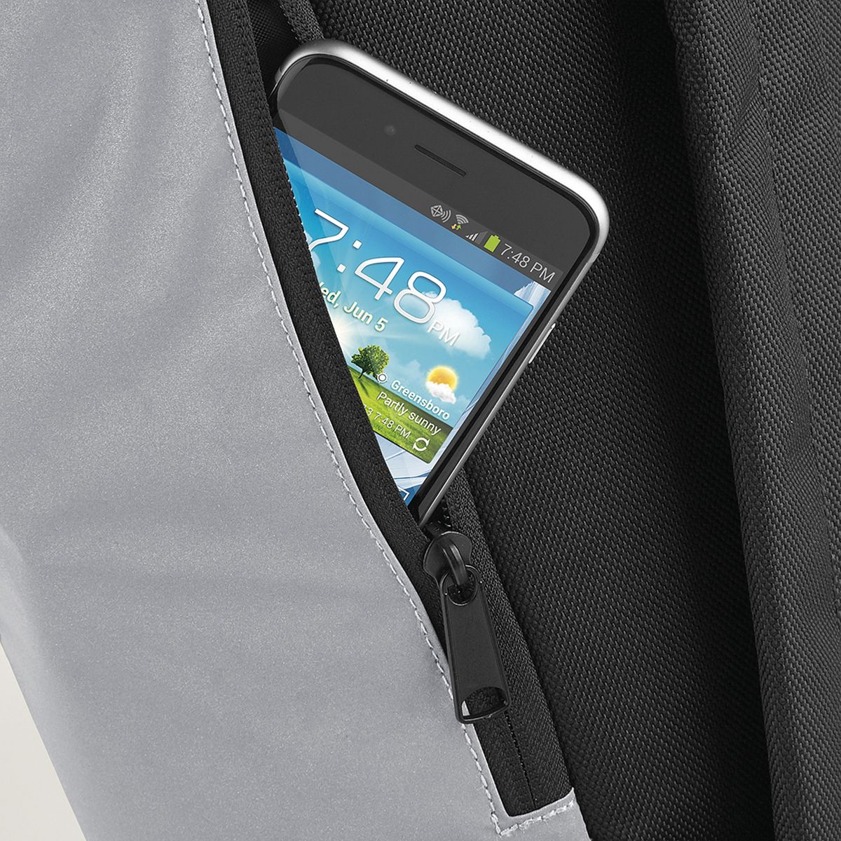 Τσάντα Πλάτης Roll-Top Bg138 Bag Base Reflective Silver Είδη Ταξιδιου Τσάντες Simple Wear