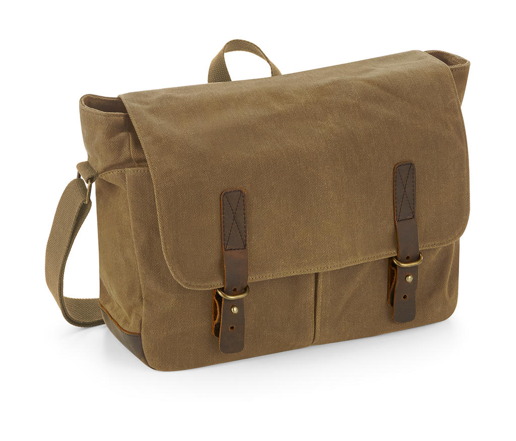 Τσάντα Messenger Heritage Waxed Canvas QD653 Quadra Desert Sand