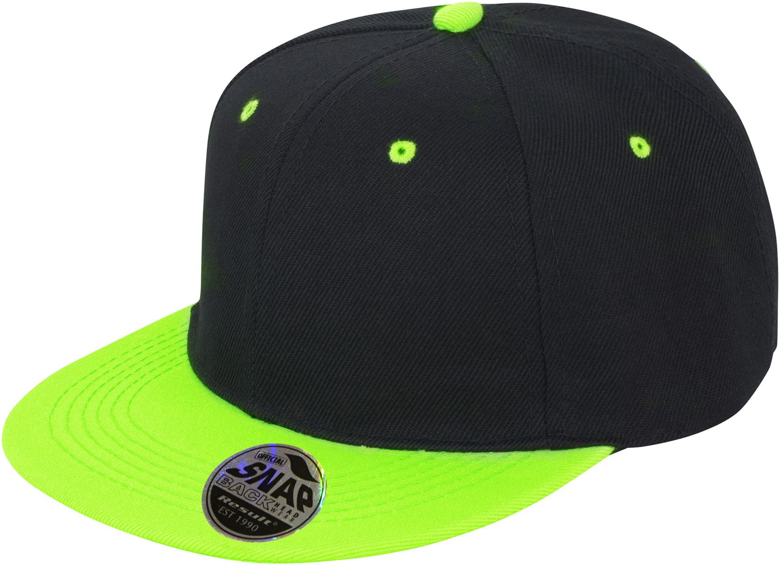 Καπέλο Bronx RC082X Result Caps Δίχρωμο Black/Lime