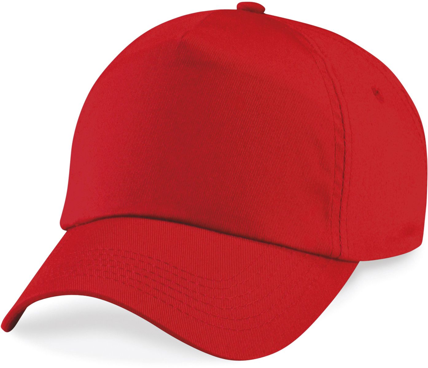 Παιδικό Καπέλο B10b Beechfield Πεντάφυλλο Junior Bright Red
