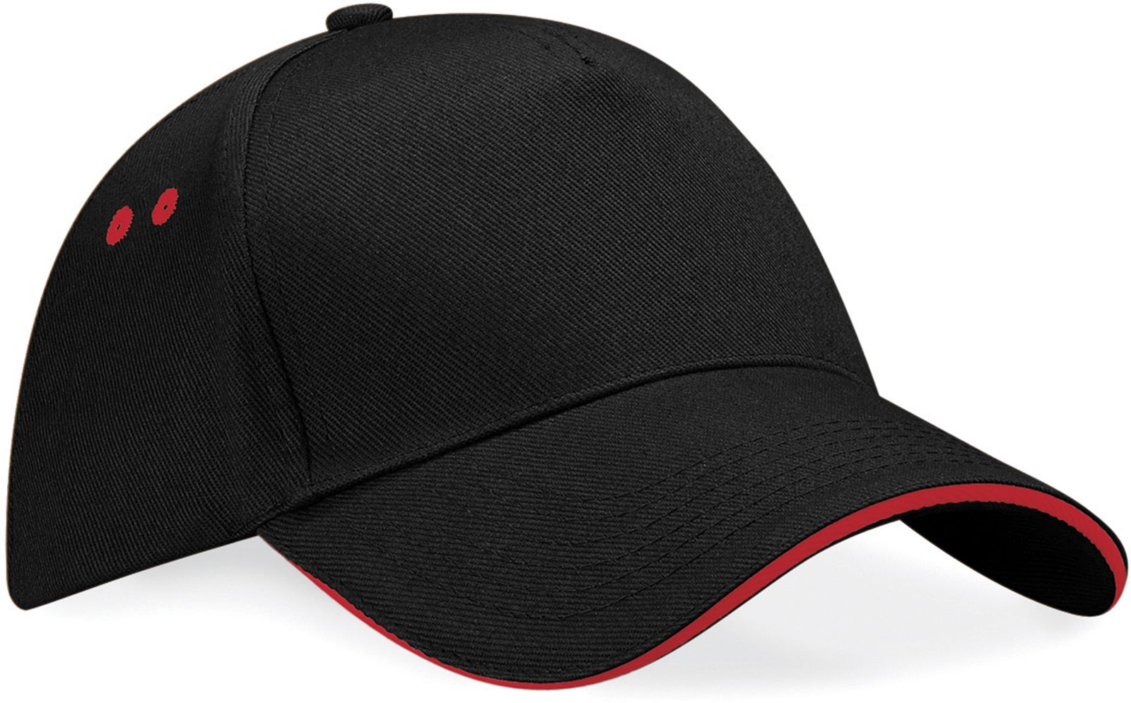 Πεντάφυλλο Καπέλο Sandwich Peak B15c Beechfield Black/Classic Red