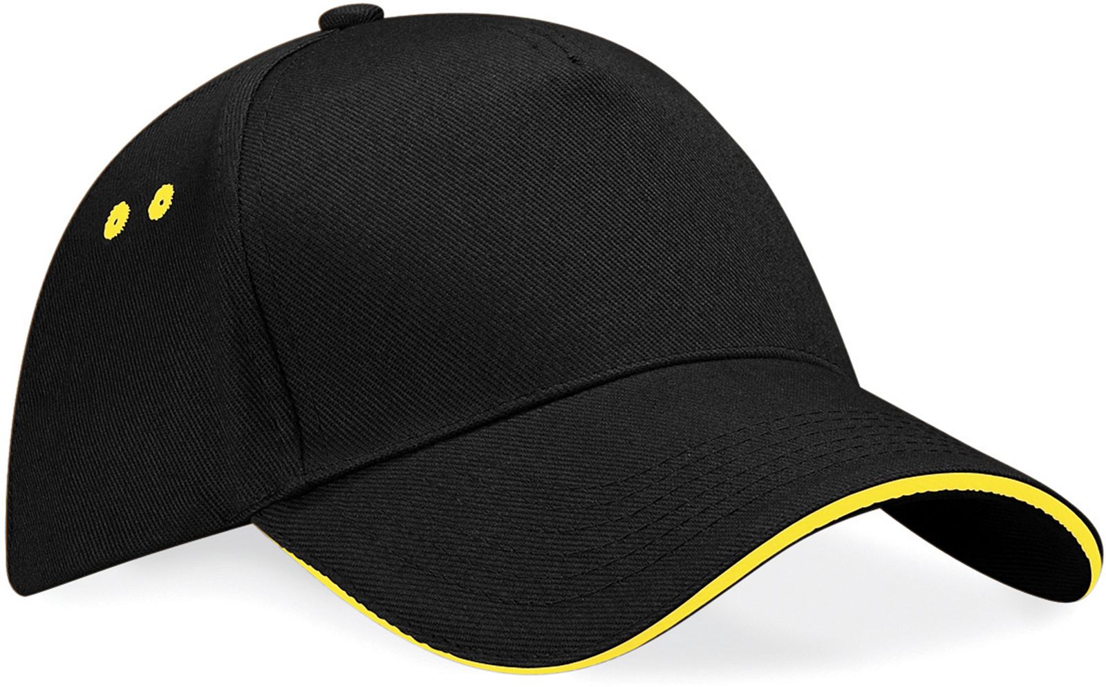 Πεντάφυλλο Καπέλο Sandwich Peak B15c Beechfield Black/Yellow
