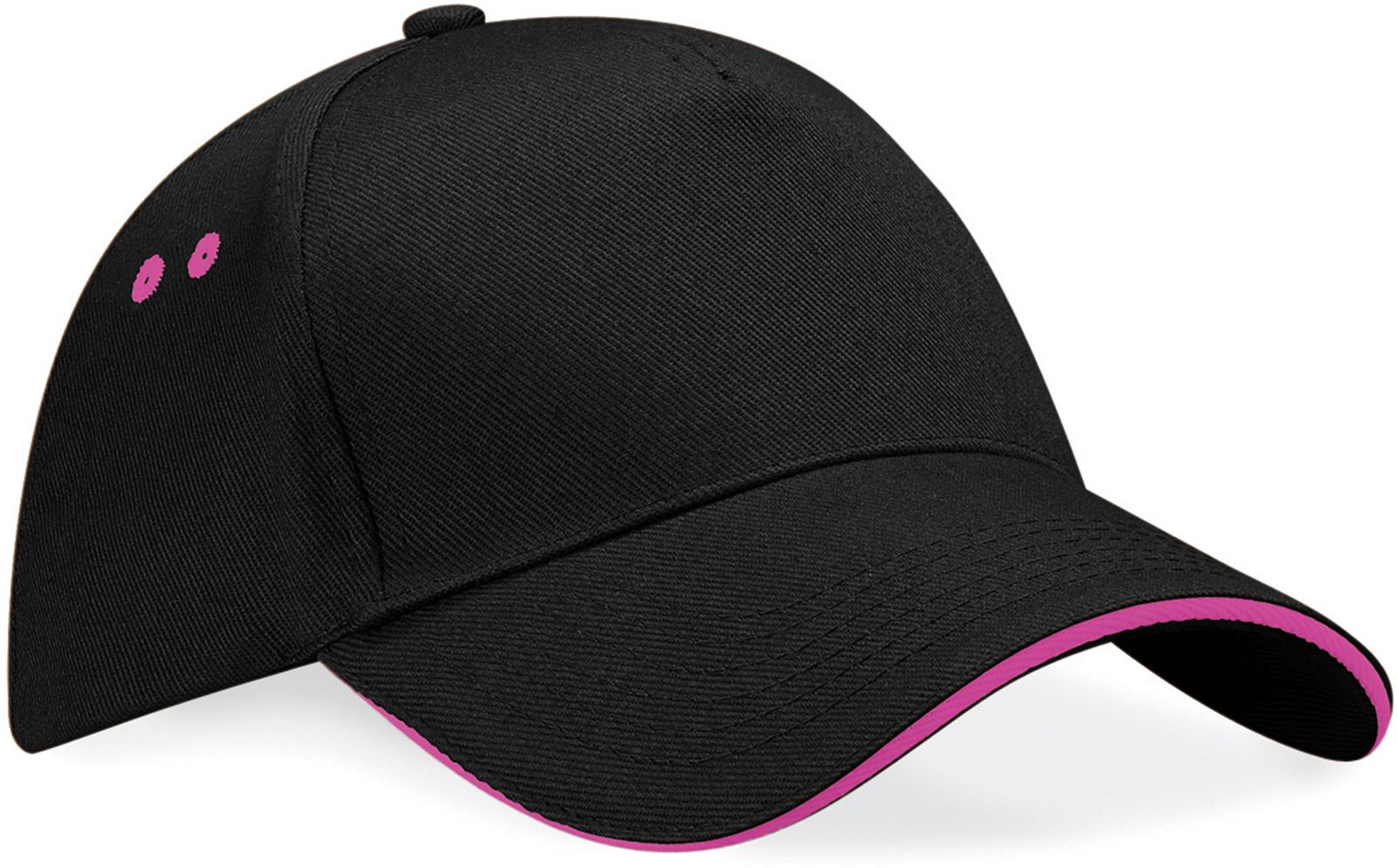 Πεντάφυλλο Καπέλο Sandwich Peak B15c Beechfield Black/Fuchsia