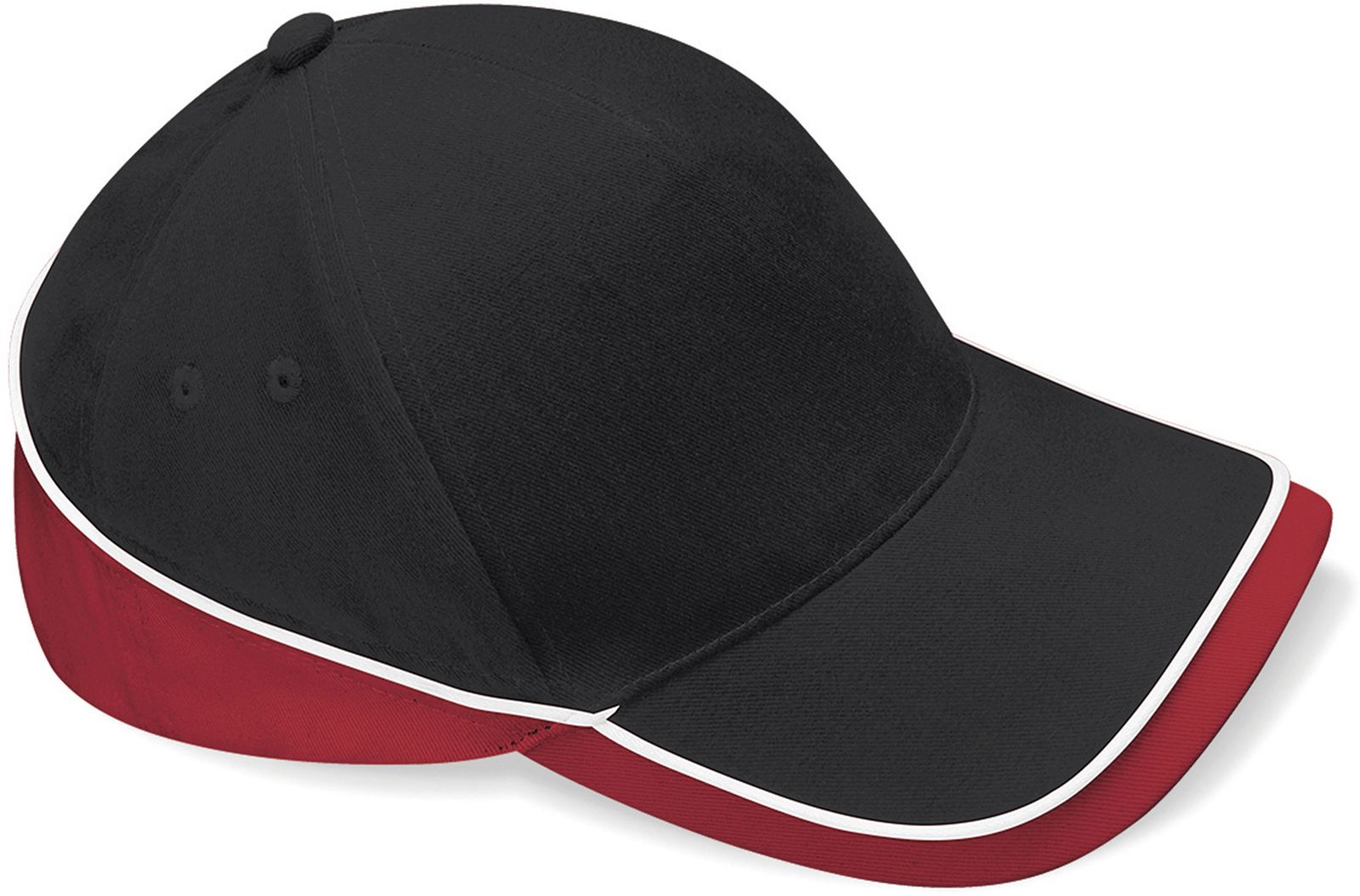Καπέλο Teamwear B171 Beechfield Black/Classic Red/White
