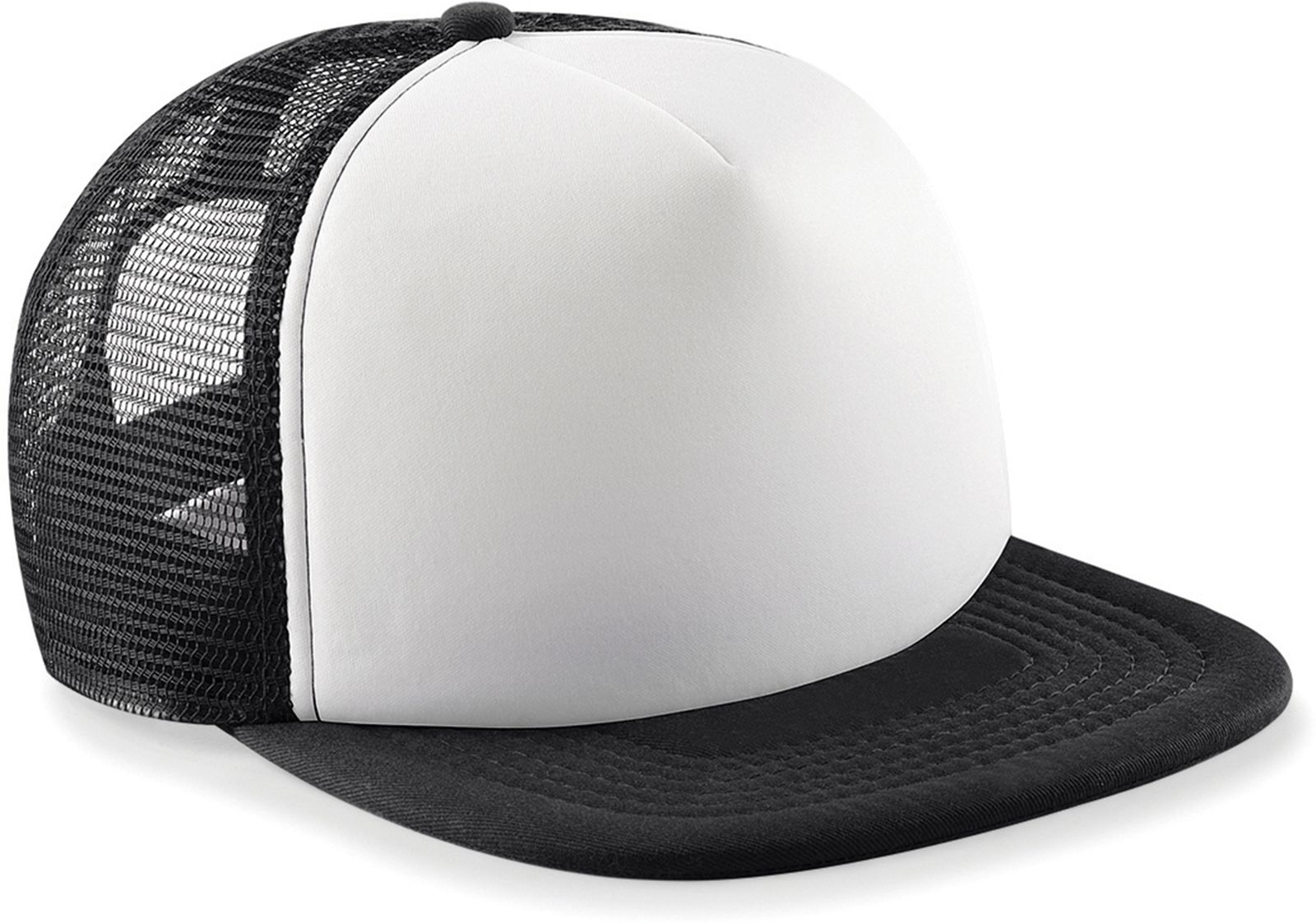 Καπέλο Vintage Snapback Trucker B645 Beechfield Black/White