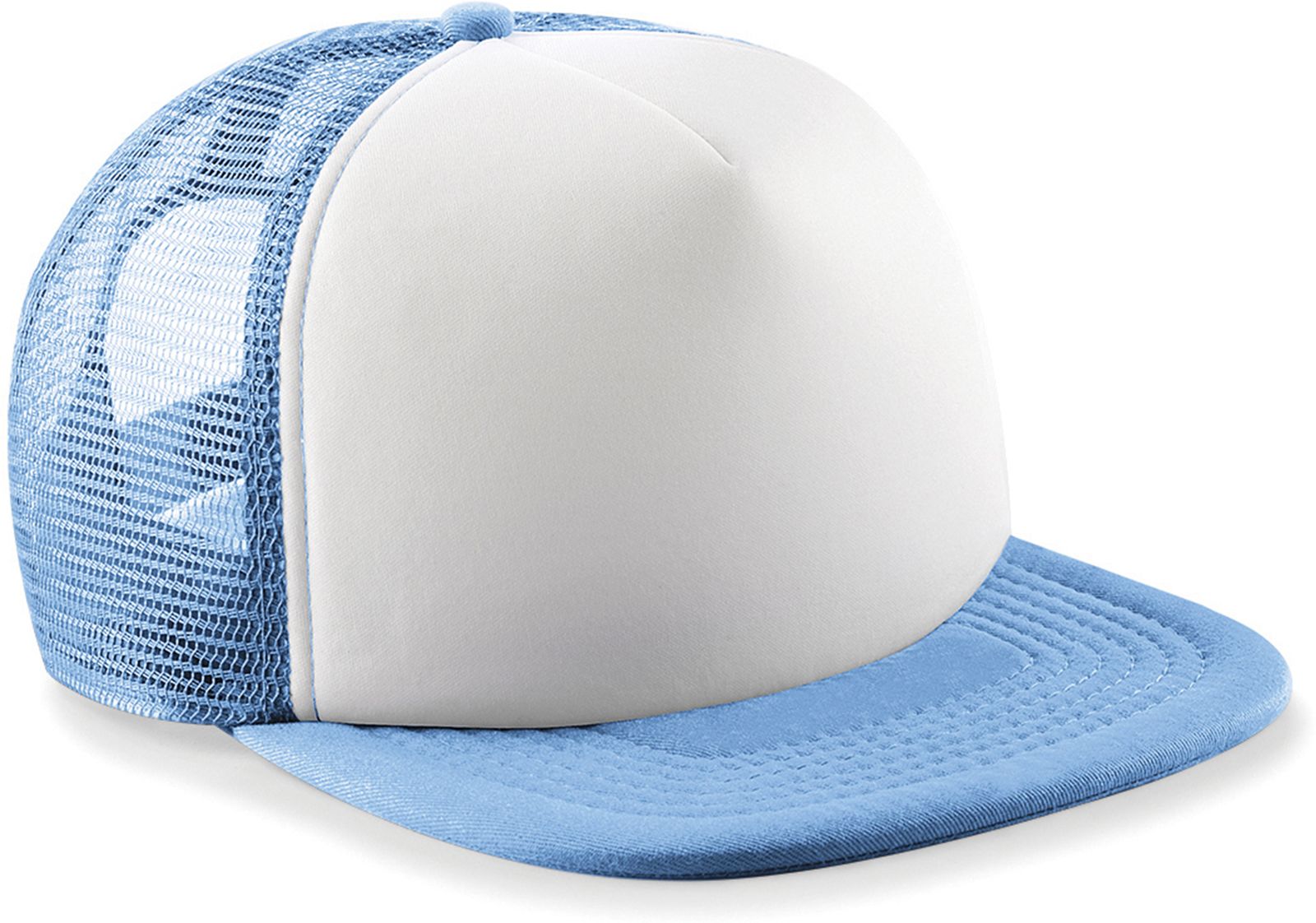 Καπέλο Vintage Snapback Trucker B645 Beechfield Sky Blue/White