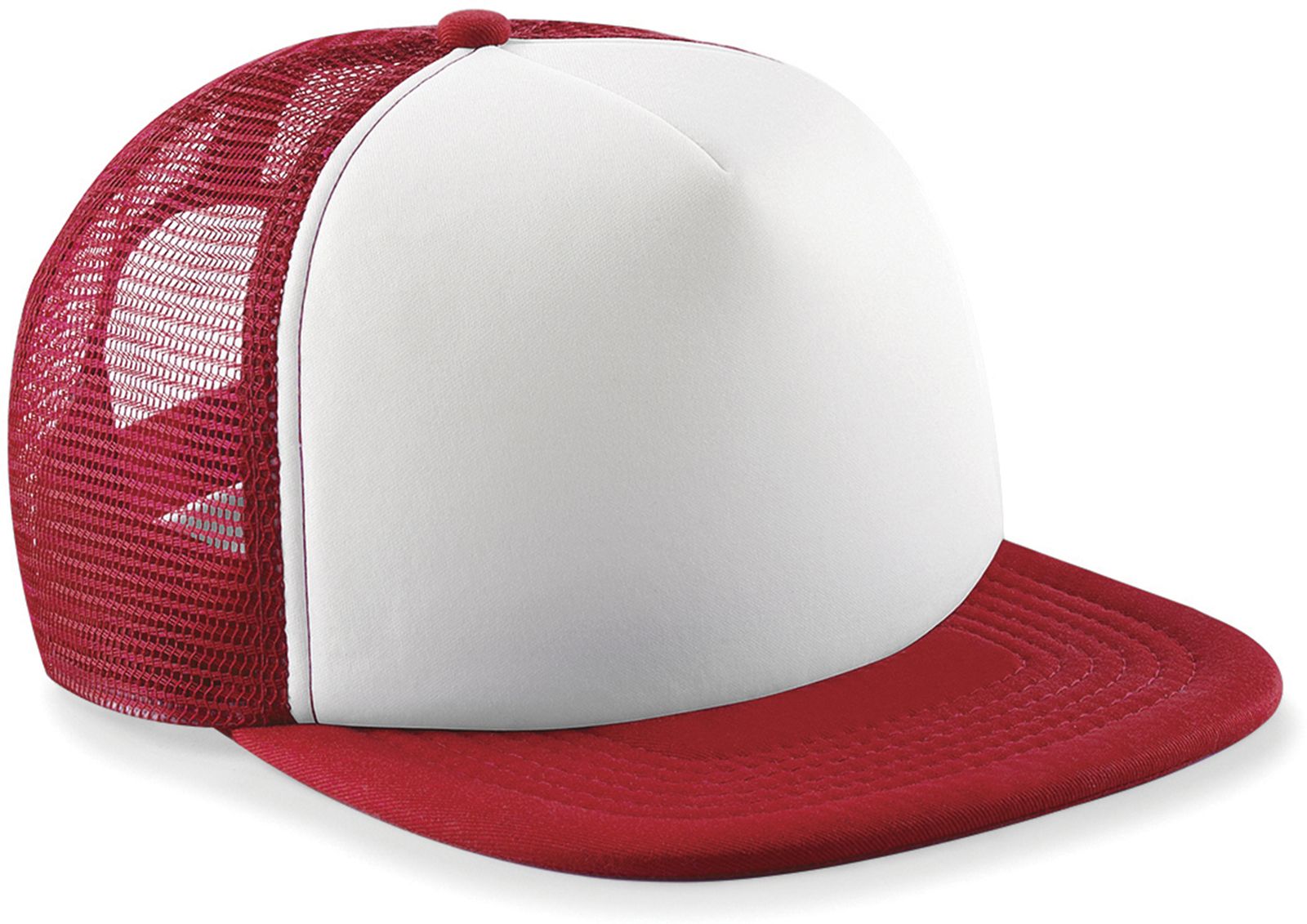 Καπέλο Vintage Snapback Trucker B645 Beechfield Classic Red/White