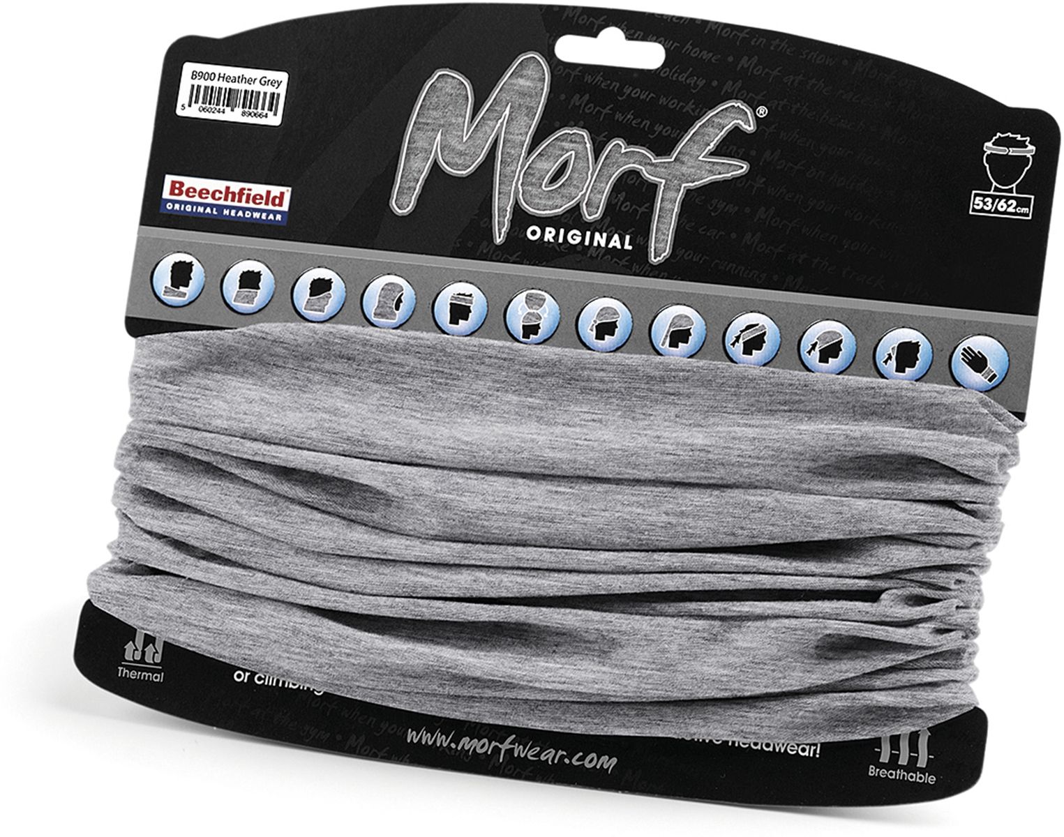 Πολυμορφικό Κασκόλ Morf B900 Beechfield Heather Grey