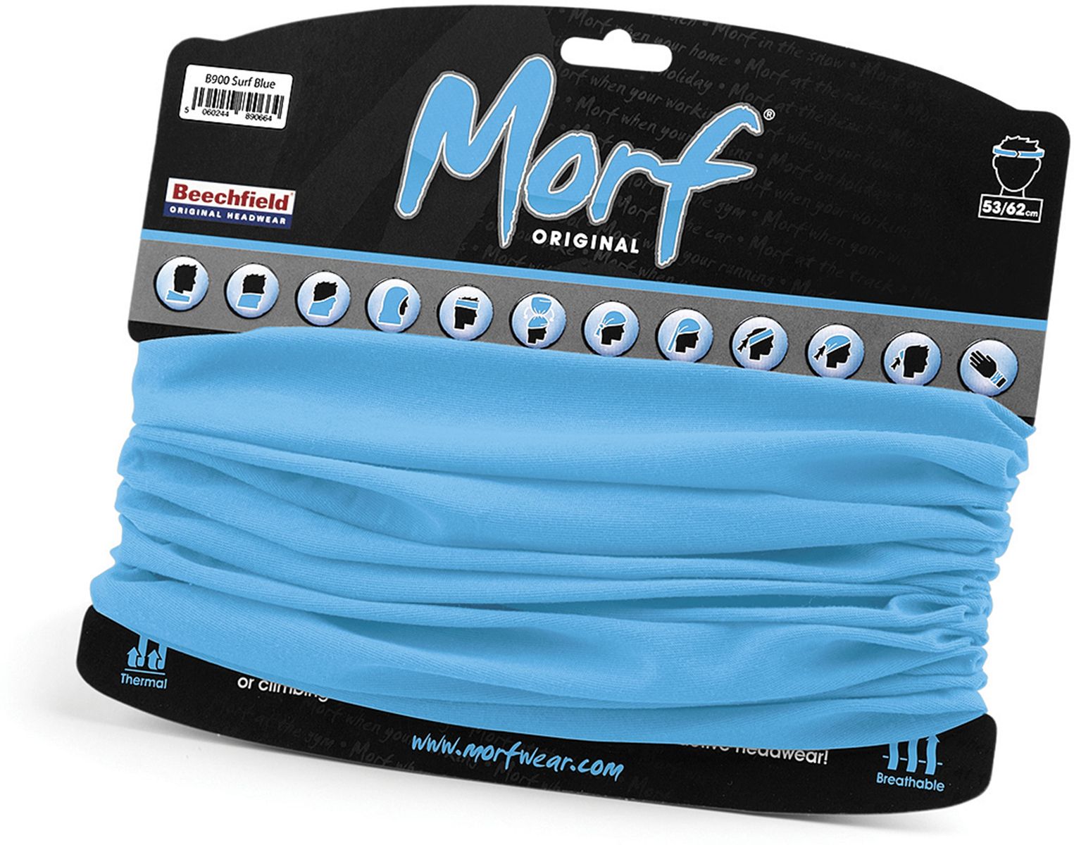 Κασκόλ Morf Original Beechfield B900 Surf Blue