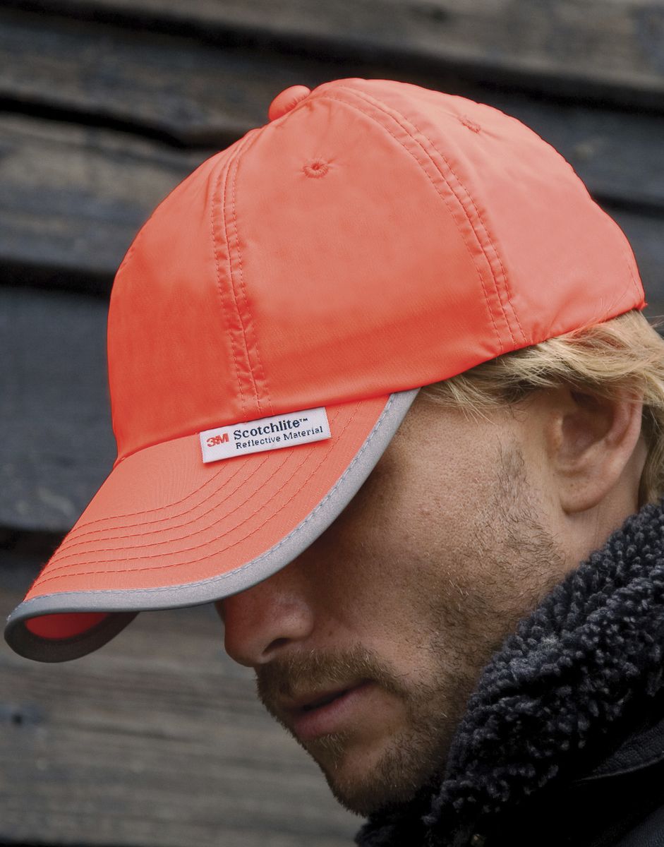 Καπέλο με Ανακλαστική Ταινία Rc035X Result Caps Fluorescent Orange αξεσουάρ Καπέλα Simple Wear