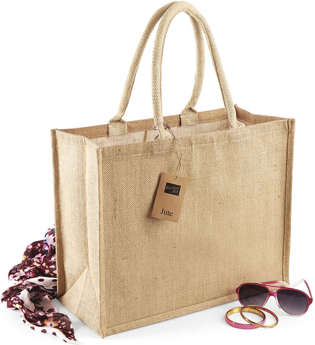 Τσάντα Shopping W407 Westford Mill Γιούτα 21L Natural
