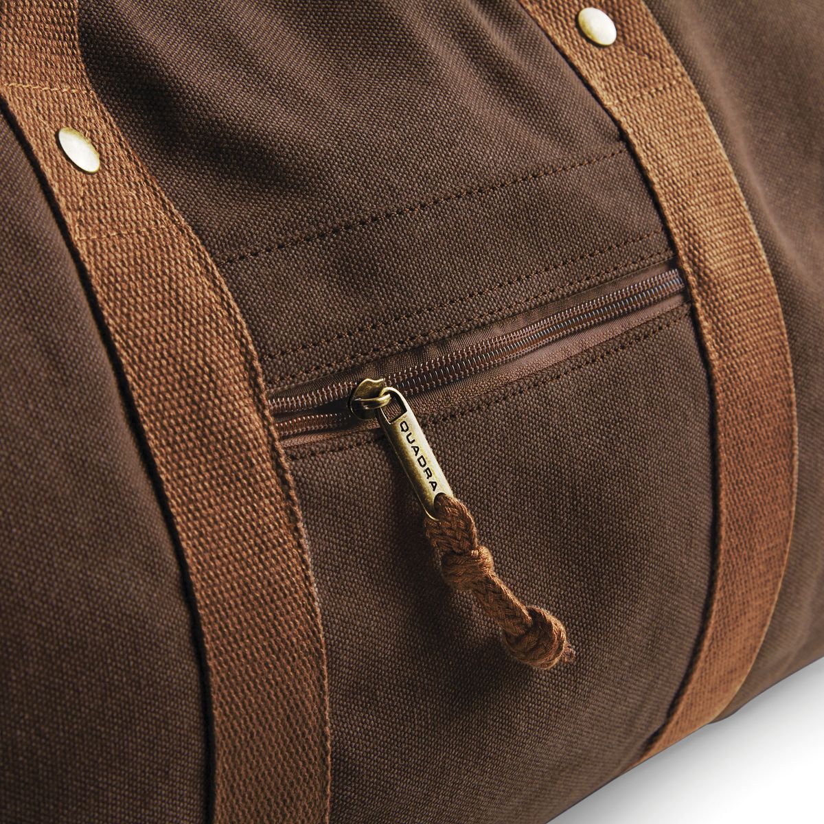 Σακ Βουαγιάζ Canvas Holdall Qd613 Quadra Desert Vintage Brown Είδη Ταξιδιου Simple Wear