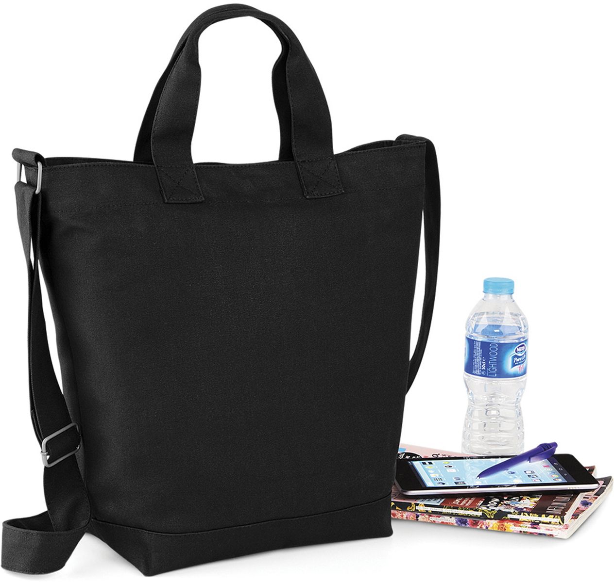 Τσάντα Ώμου Canvas Day Bag BG673 Bag Base Black
