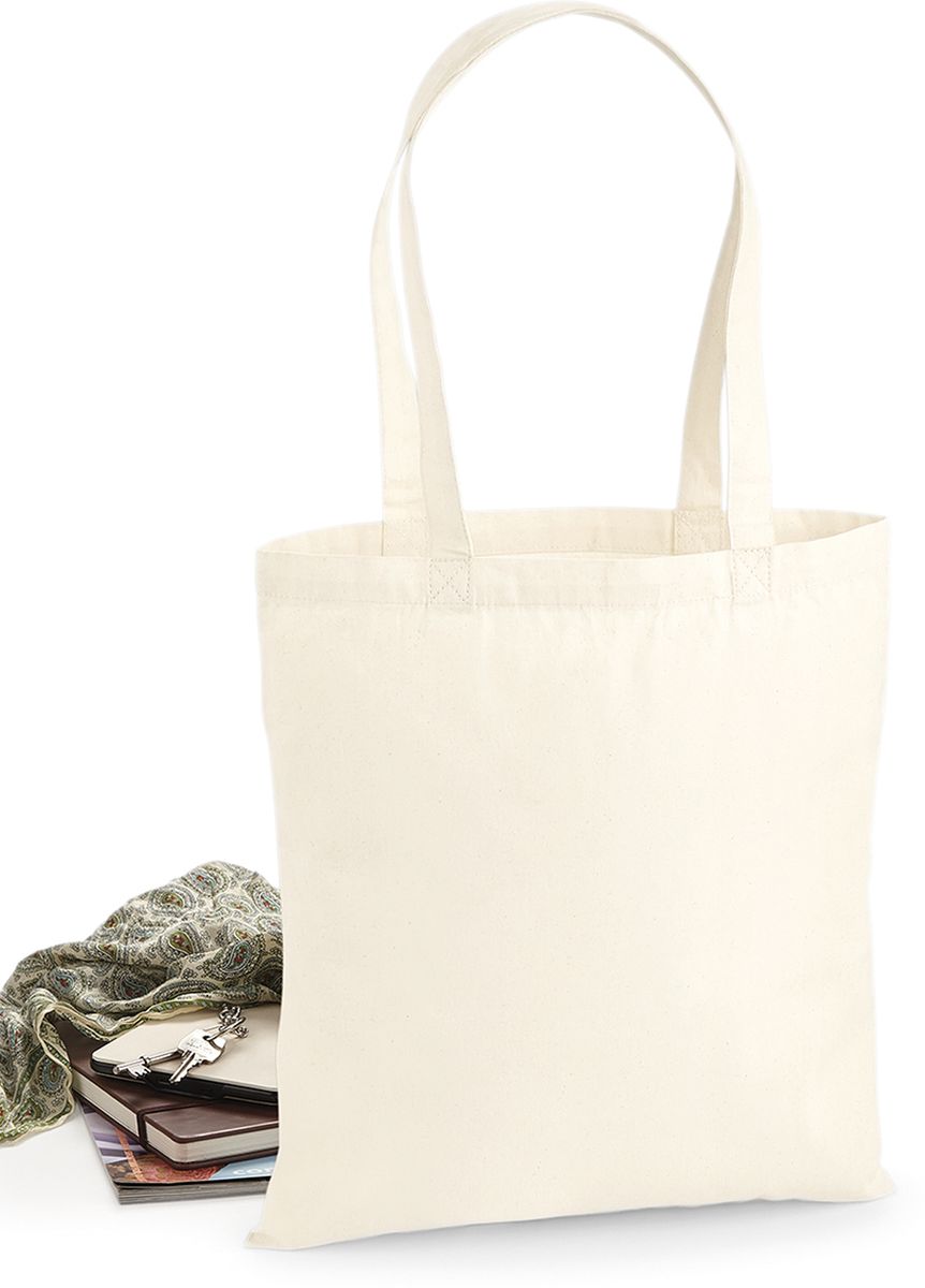 Βαμβακερή Τσάντα Shopping Bag Premium Tote W201 Westford Mill Natural