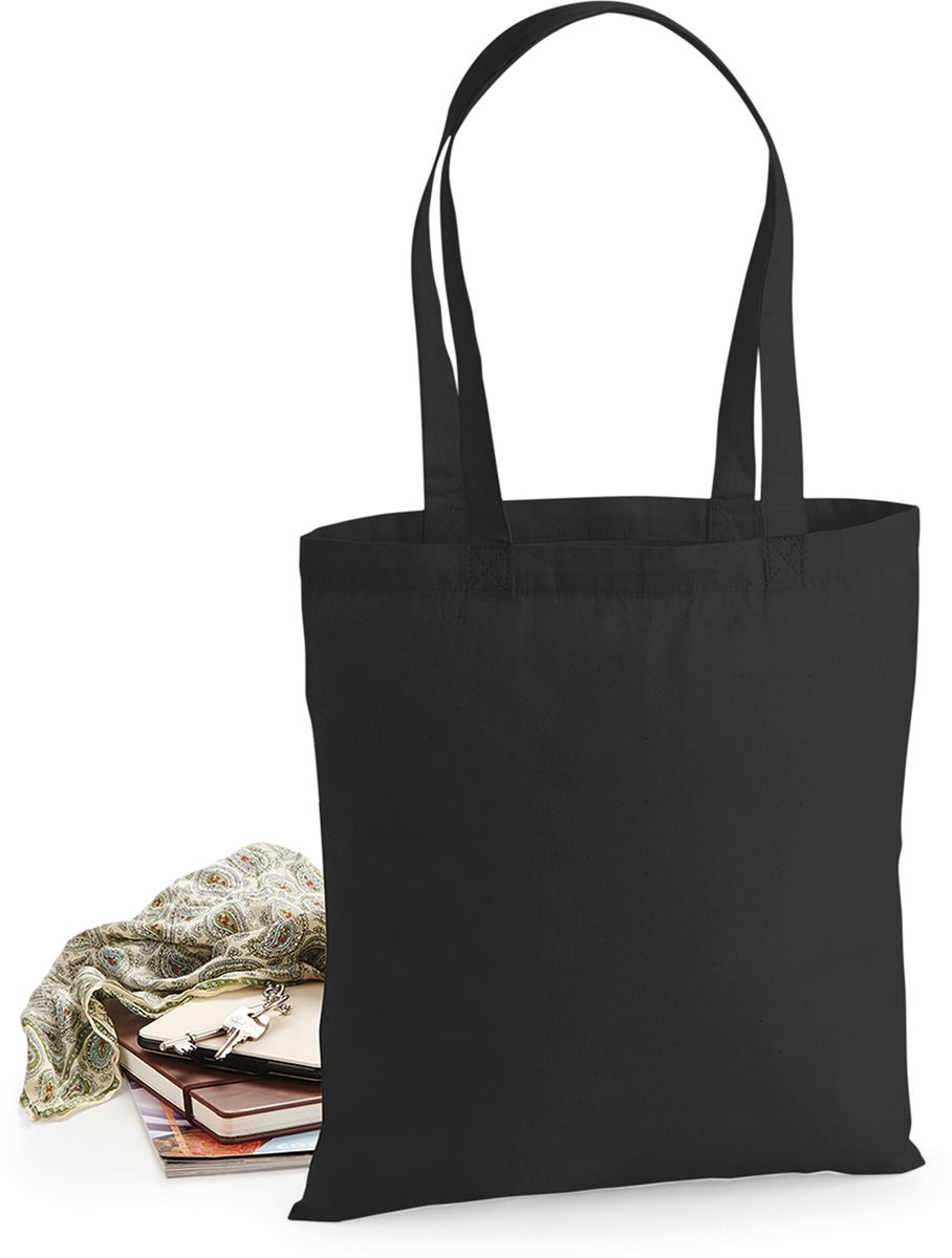 Βαμβακερή Τσάντα Shopping Bag Premium Tote W201 Westford Mill Black