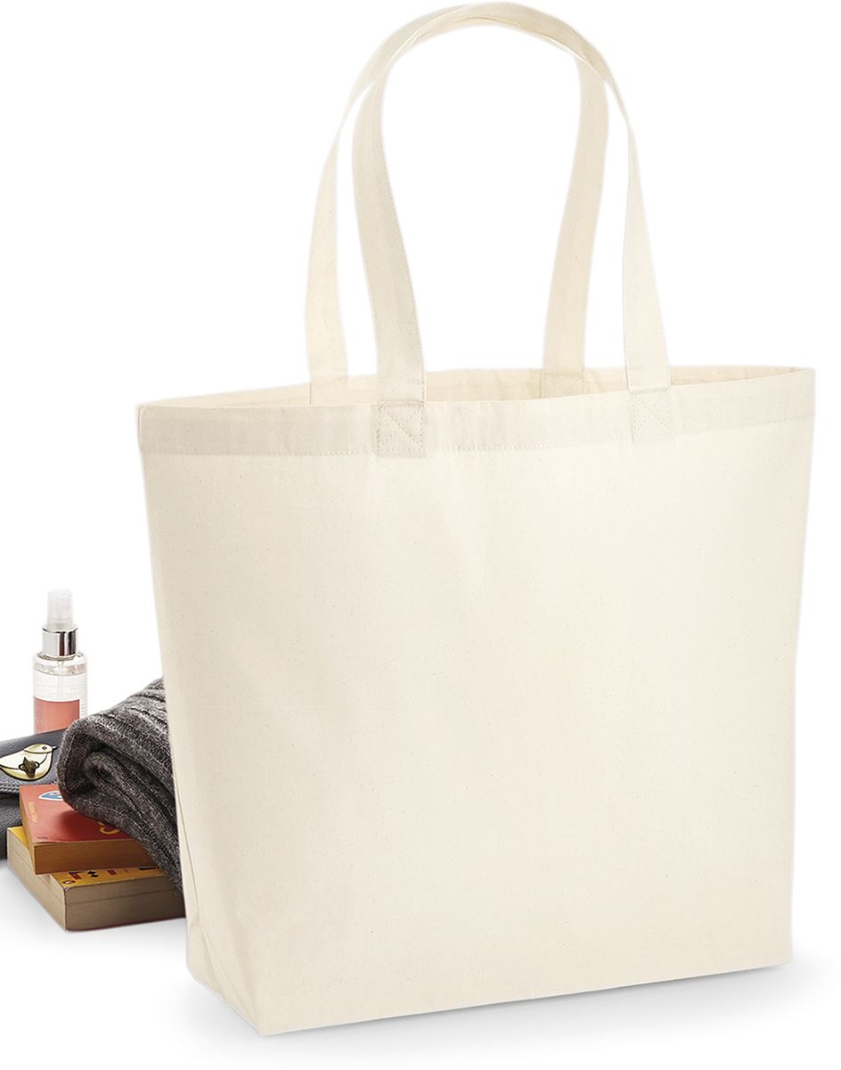Βαμβακερή Τσάντα Ώμου W225 Westford Mill Premium Maxi Tote Natural