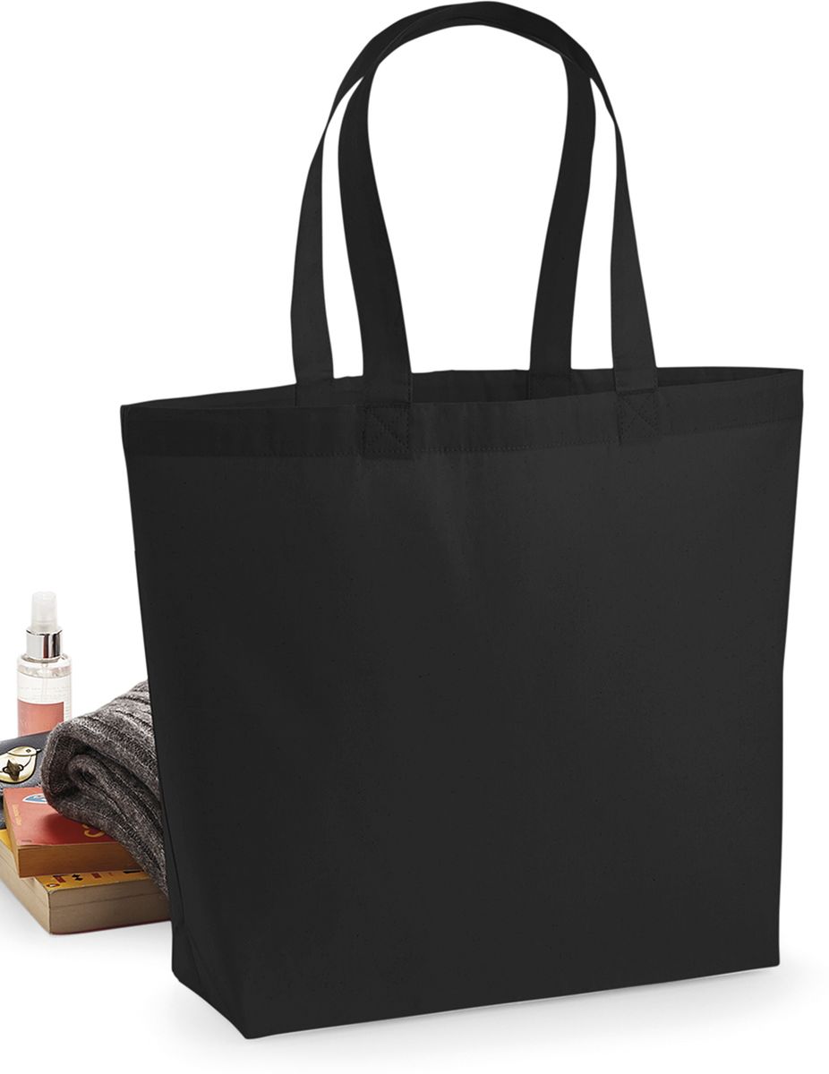 Βαμβακερή Τσάντα Ώμου W225 Westford Mill Premium Maxi Tote Black