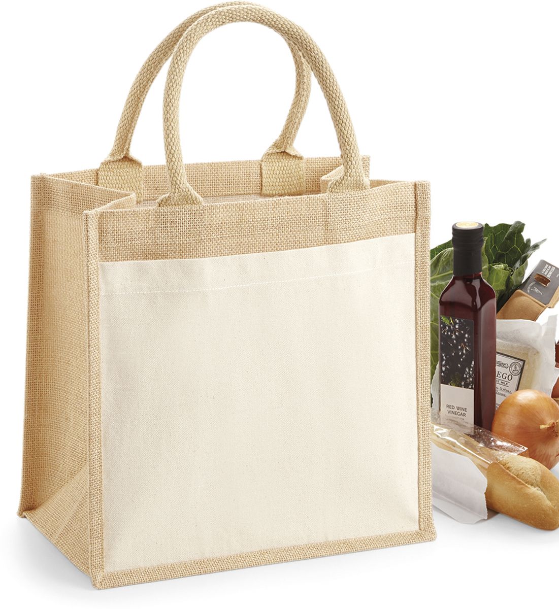 Shopping Bag Jute Midi Tote W426 Westford Mill Natural