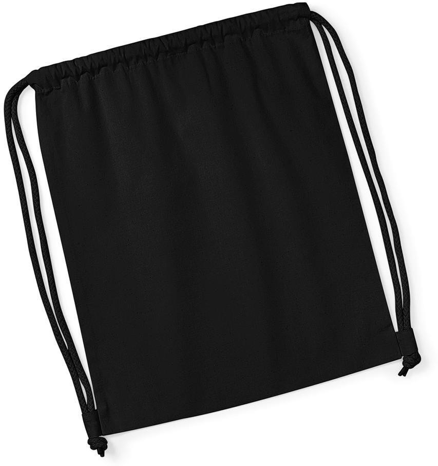 Σάκος Γυμναστηρίου Πουγκί W260 Westford Mill Organic Premium Cotton 12L Black