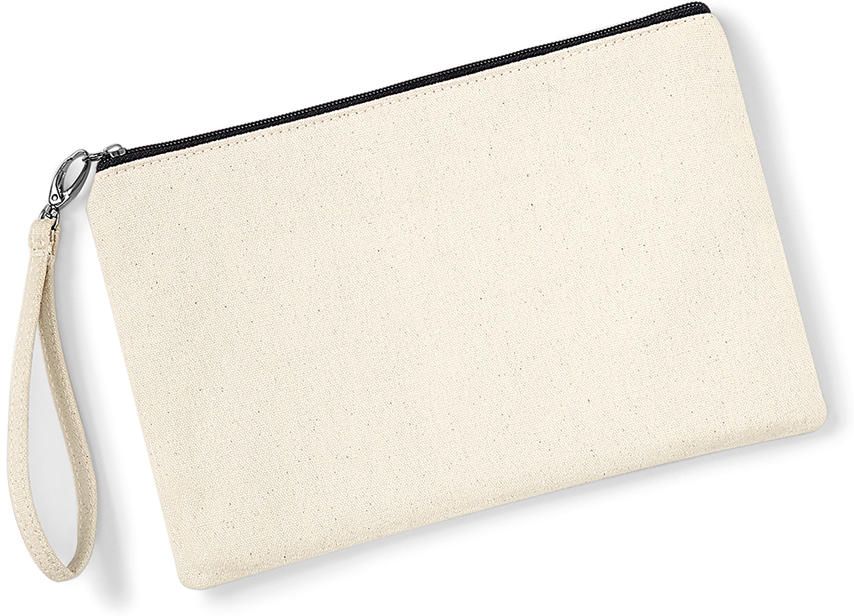 Τσαντάκι Χειρός W520 Westford Mill Canvas Pouch Natural/Black