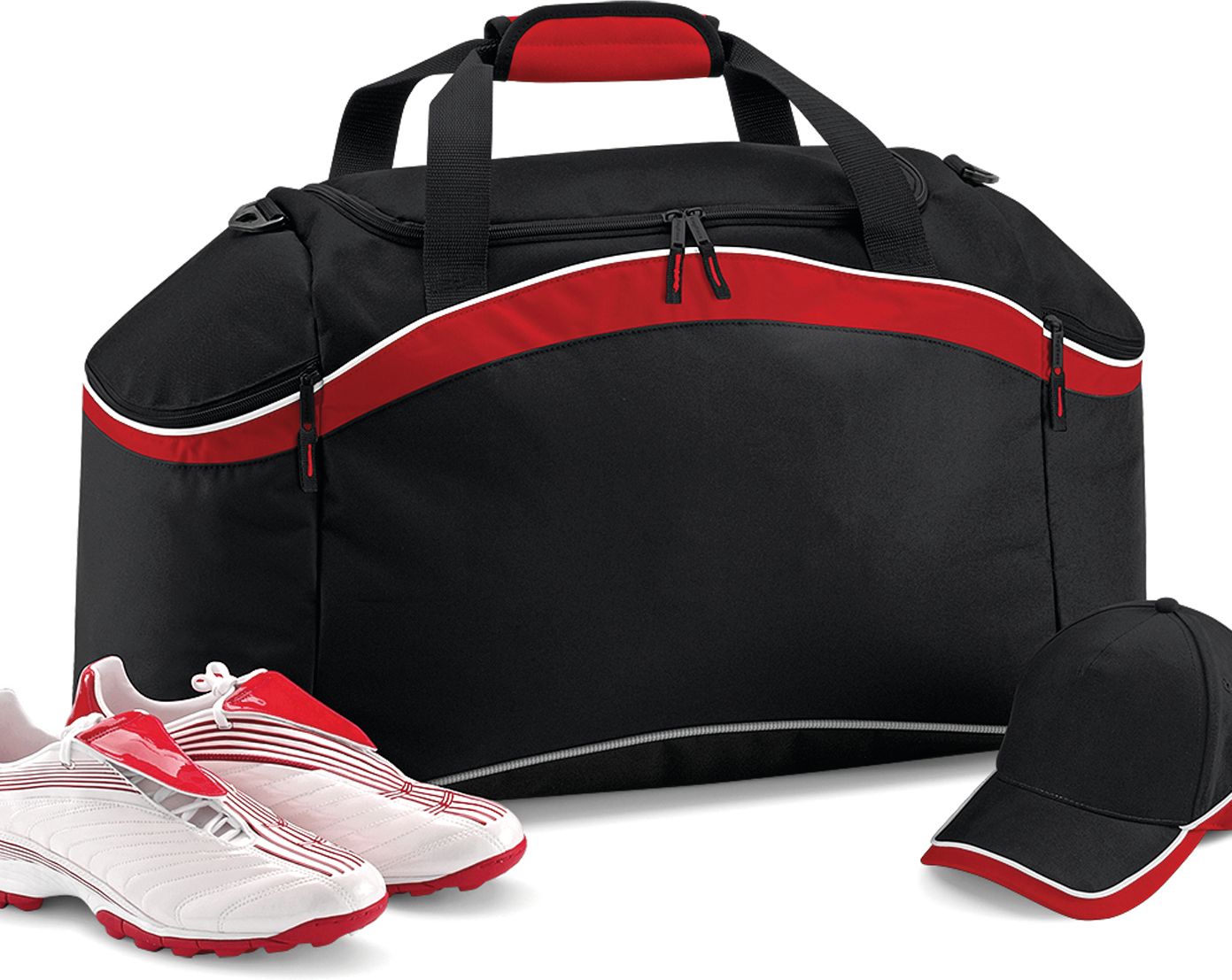 Σακ Βουαγιάζ Αθλητικό BG572 Bagbase 54lt Black/Classic Red/White