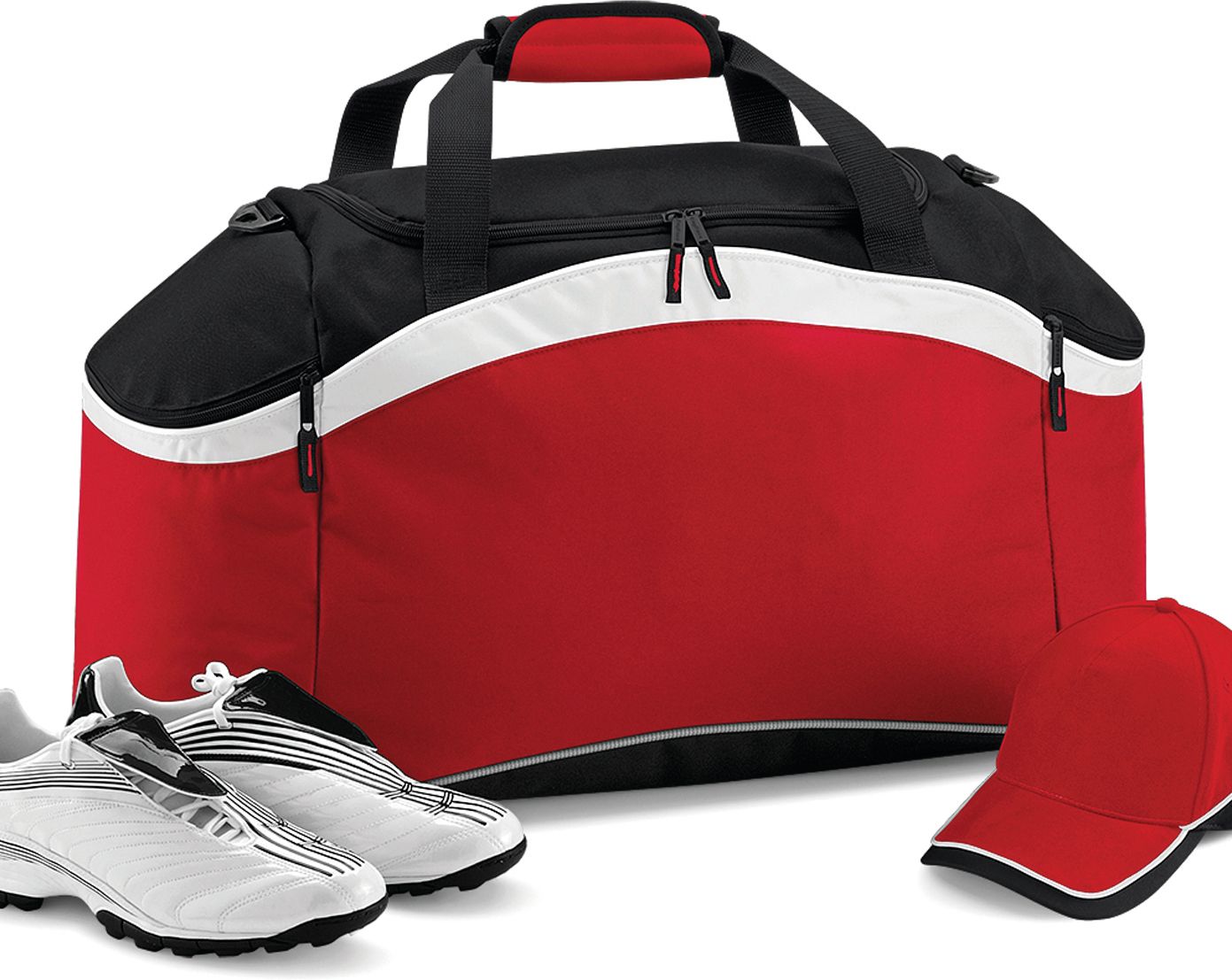 Σακ Βουαγιάζ Αθλητικό 54lt Teamwear Holdall Bagbase BG572 Classic Red/Black/White