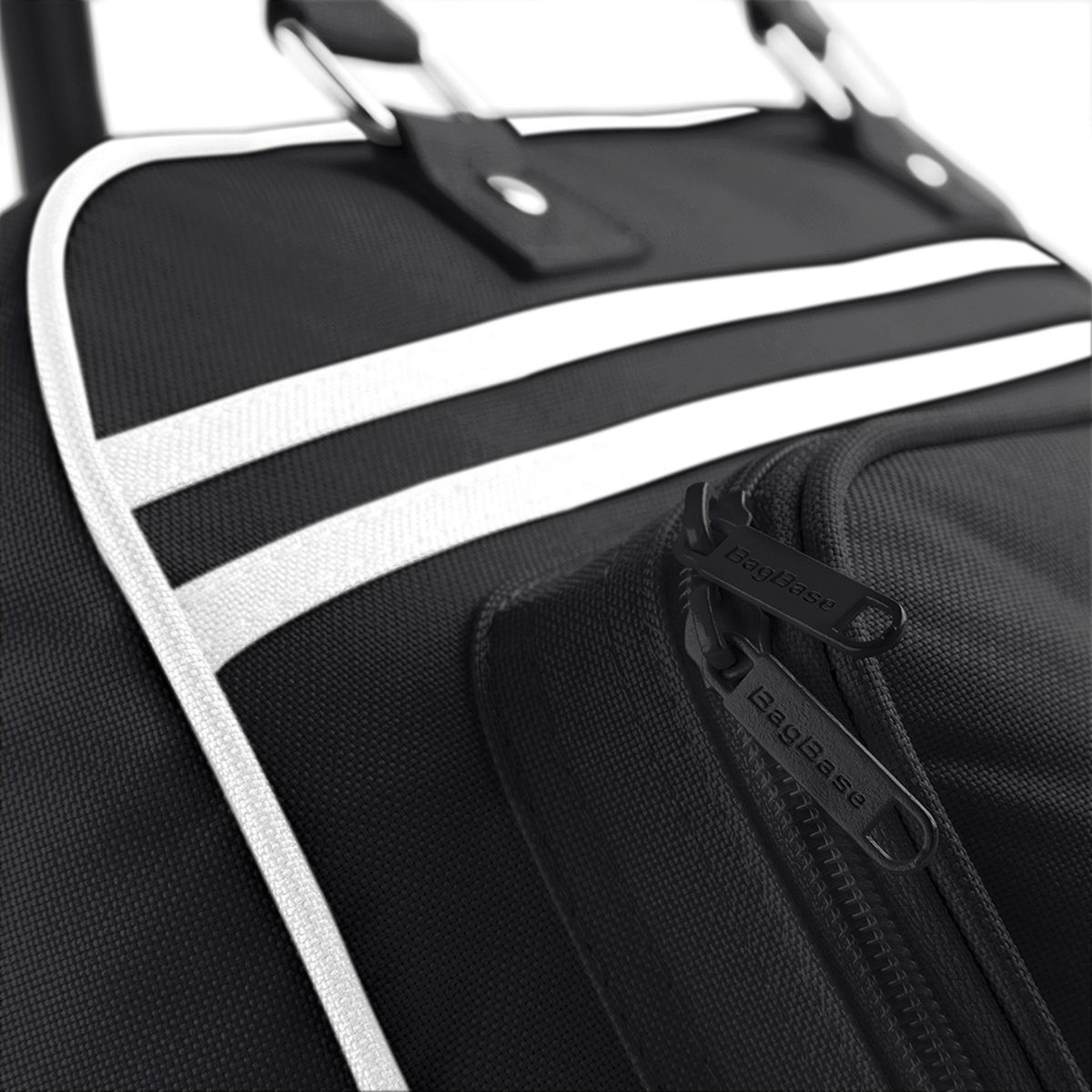 Τσάντα Retro Bowling Bg75 Bag Base Black White Είδη Ταξιδιου Σακ Βουαγιάζ Simple Wear