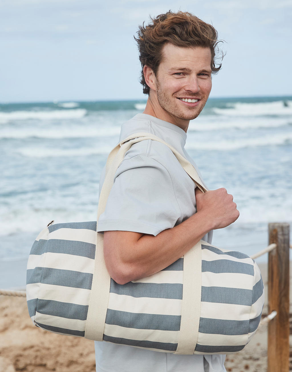 Τσάντα Nautical Barrel W688 Westford Mill Natural Grey Είδη Ταξιδιου Σακ Βουαγιάζ Simple Wear