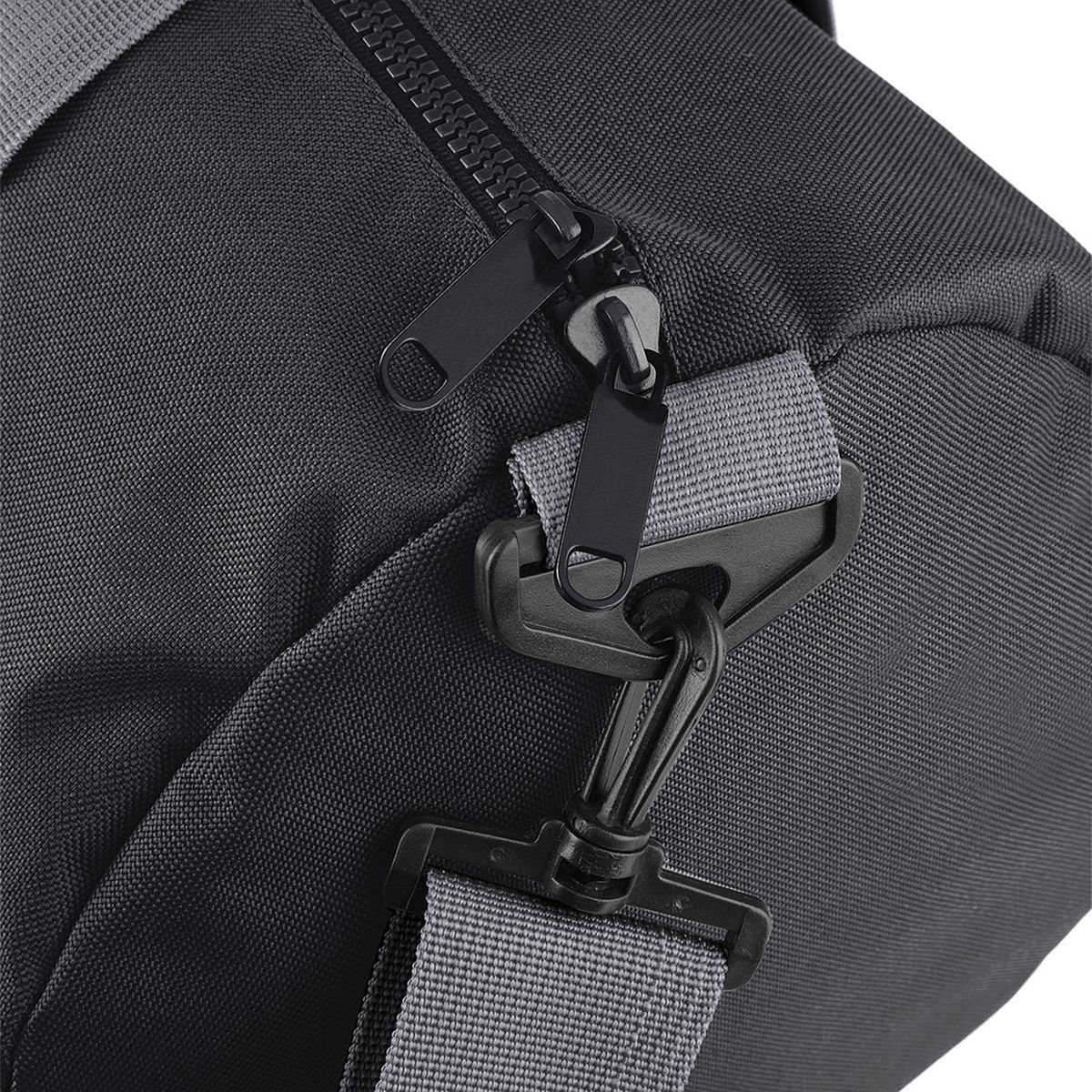 Τσάντα Σακ Βουαγιάζ Bg140 Bagbase Original Barrel Bag Black Grey Είδη Ταξιδιου Simple Wear