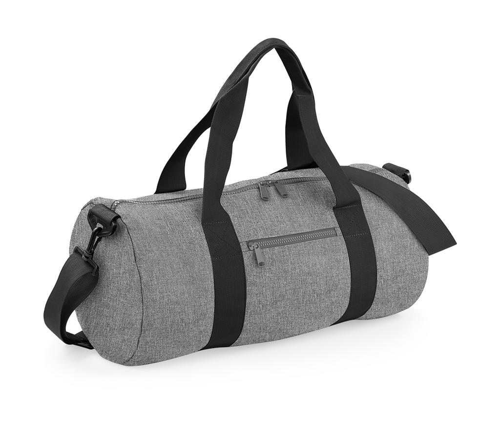 Τσάντα Σακ Βουαγιάζ BG140 BagBase Original Barrel Bag Grey Marl/Black