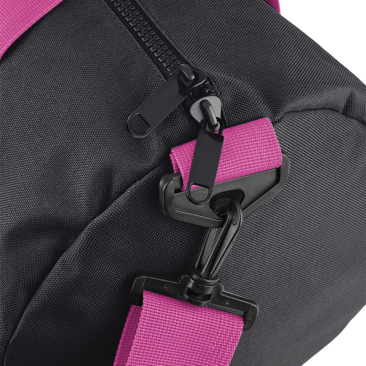 Τσάντα Σακ Βουαγιάζ Bg140 Bagbase Original Barrel Bag Black Fuchsia Είδη Ταξιδιου Simple Wear