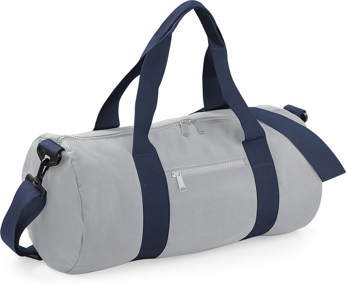 Τσάντα Σακ Βουαγιάζ BG140 BagBase Original Barrel Bag Light Grey/French Navy